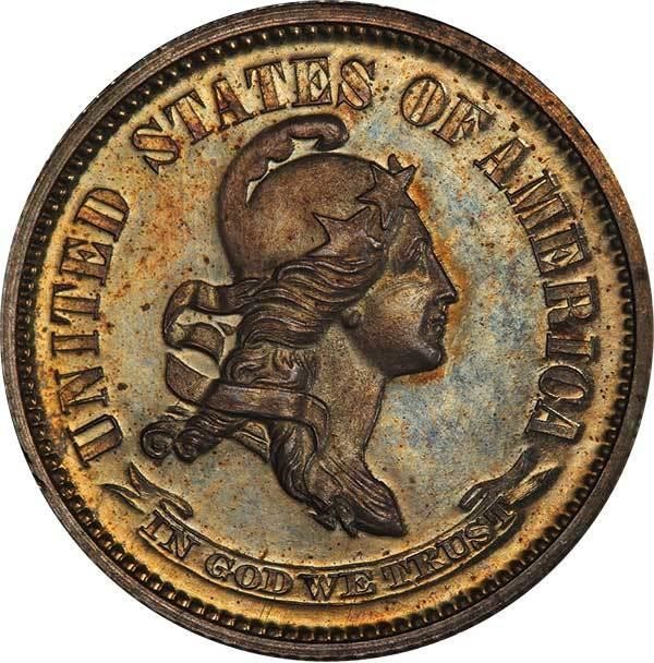 image for: 10C 1869 J-696 PCGS PR65+ CAC EX SIMPSON