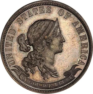 image for: 25C 1869 J-727 PCGS PR64+ EX SIMPSON