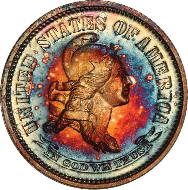 image for: 10C 1870 J-855 PCGS PR66 CAC EX SIMPSON
