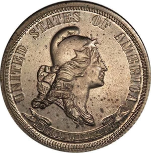 image for: 25C 1870 J-893A PCGS PR64 EX SIMPSON