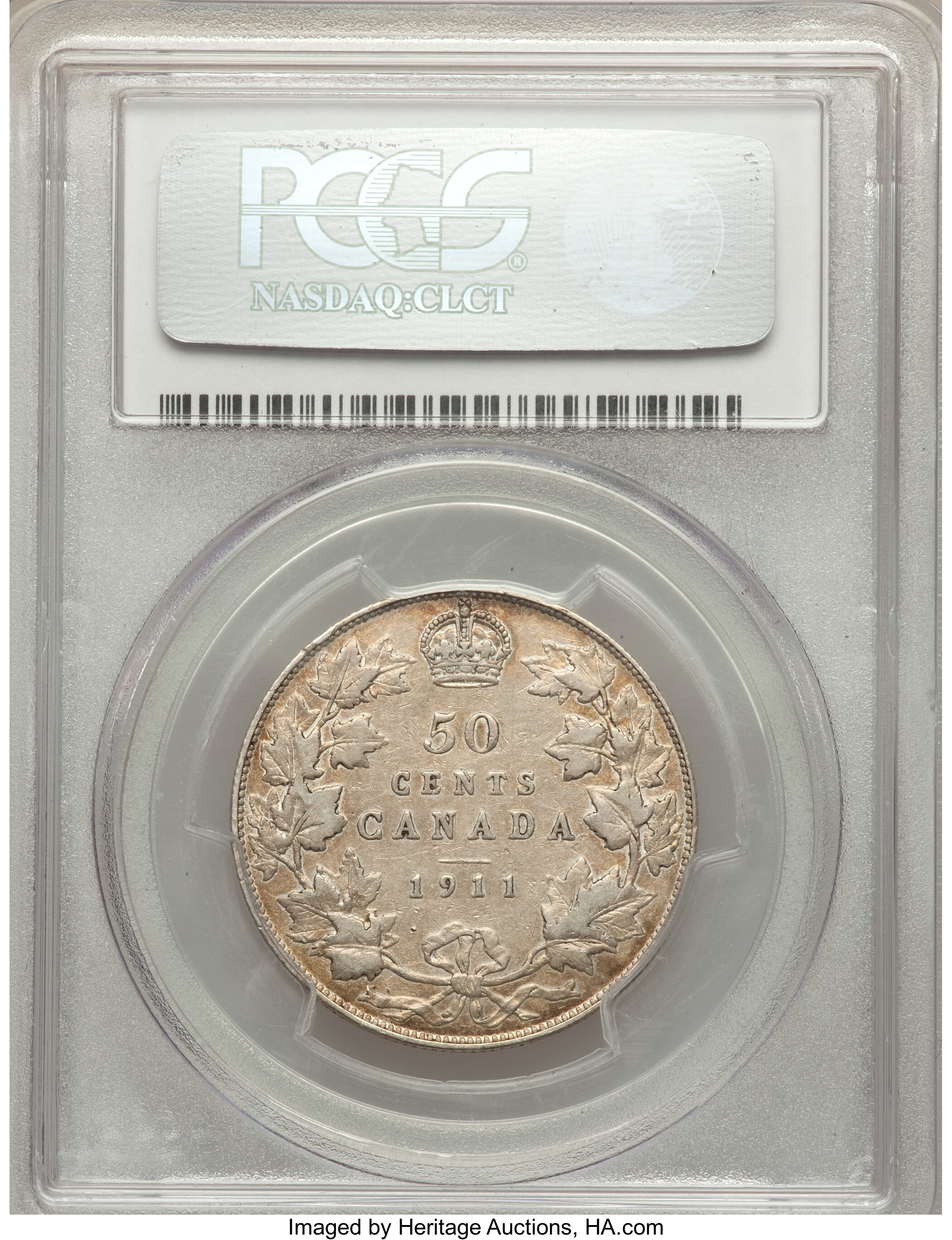 image for: George V 50 Cents 1911 VF25 PCGS