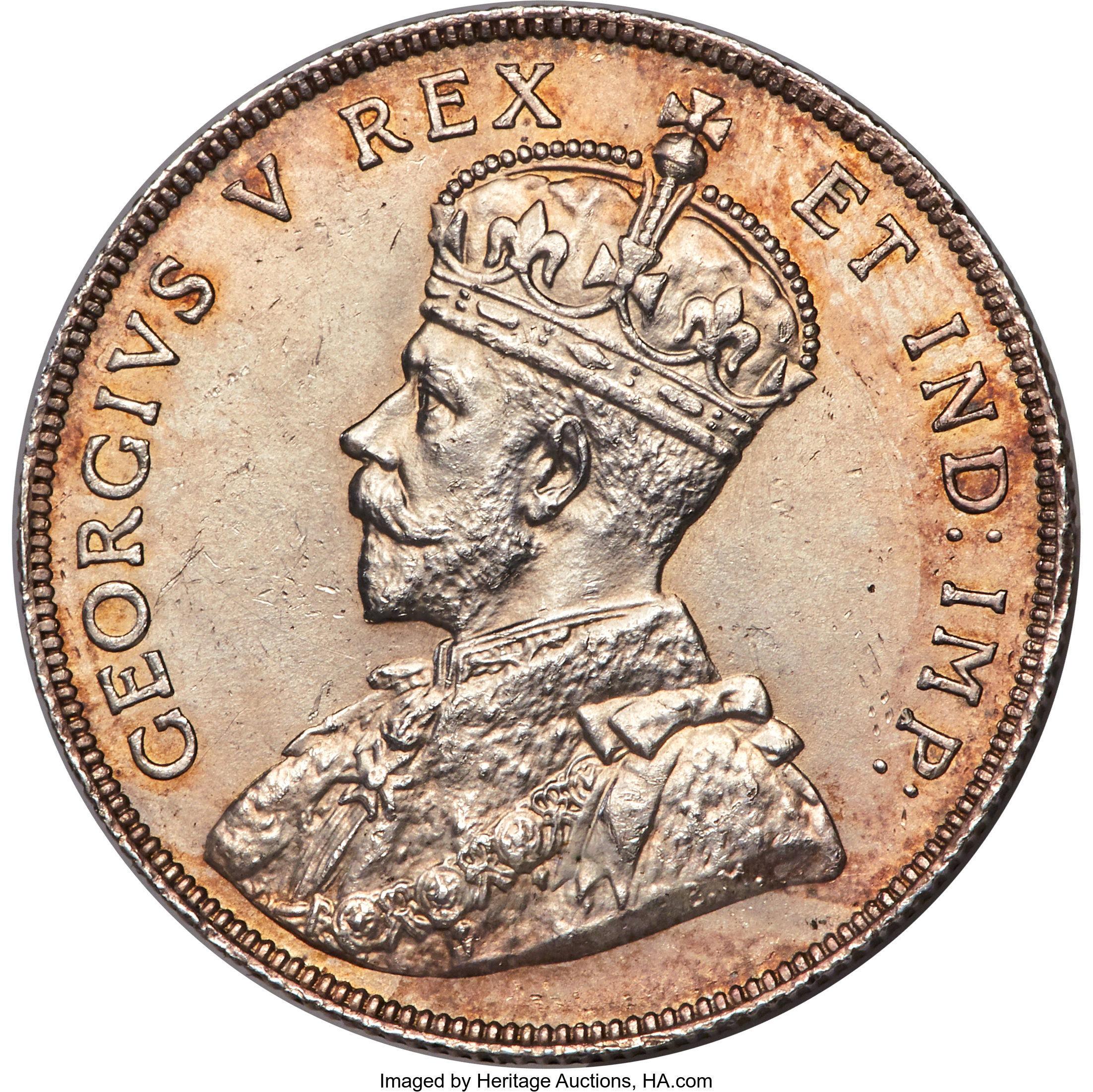 image for: George V 50 Cents 1911 MS63 PCGS