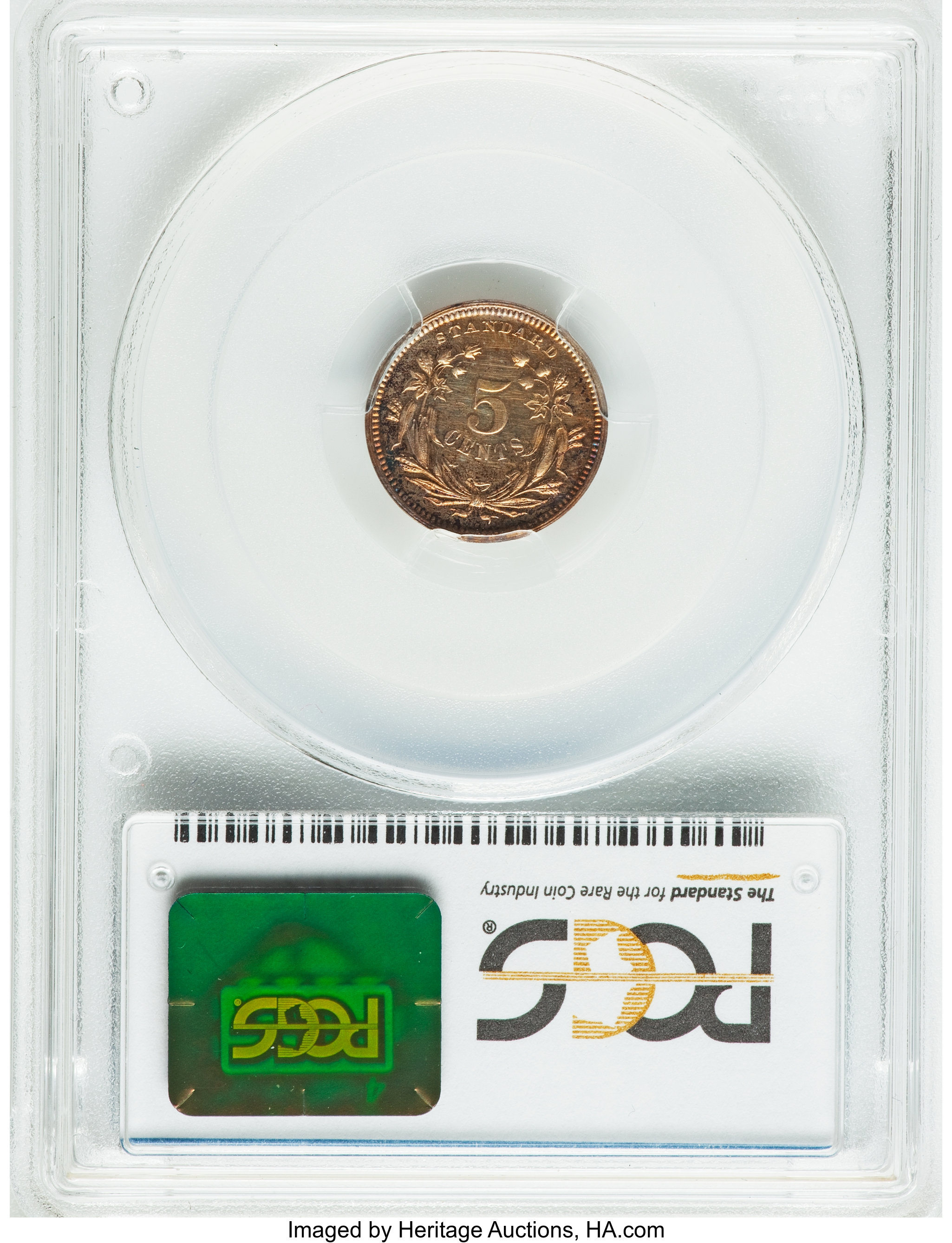 image for: 1870 H10C Standard Silver Half Dime, Judd-810, Pollock-898, High R.7, PR62 PCGS. CAC....