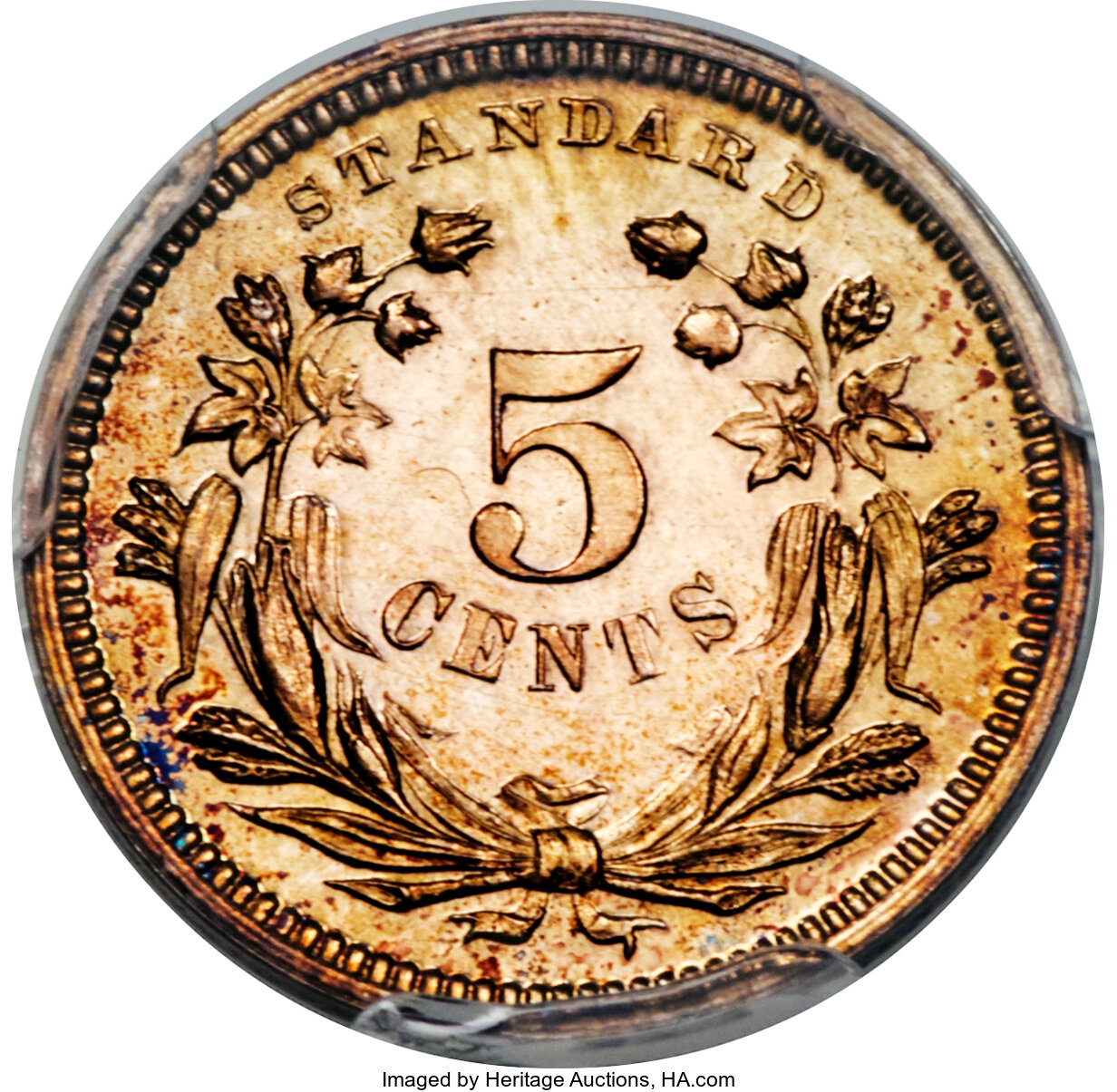 image for: 1870 H10C Standard Silver Half Dime, Judd-810, Pollock-898, High R.7, PR62 PCGS. CAC....