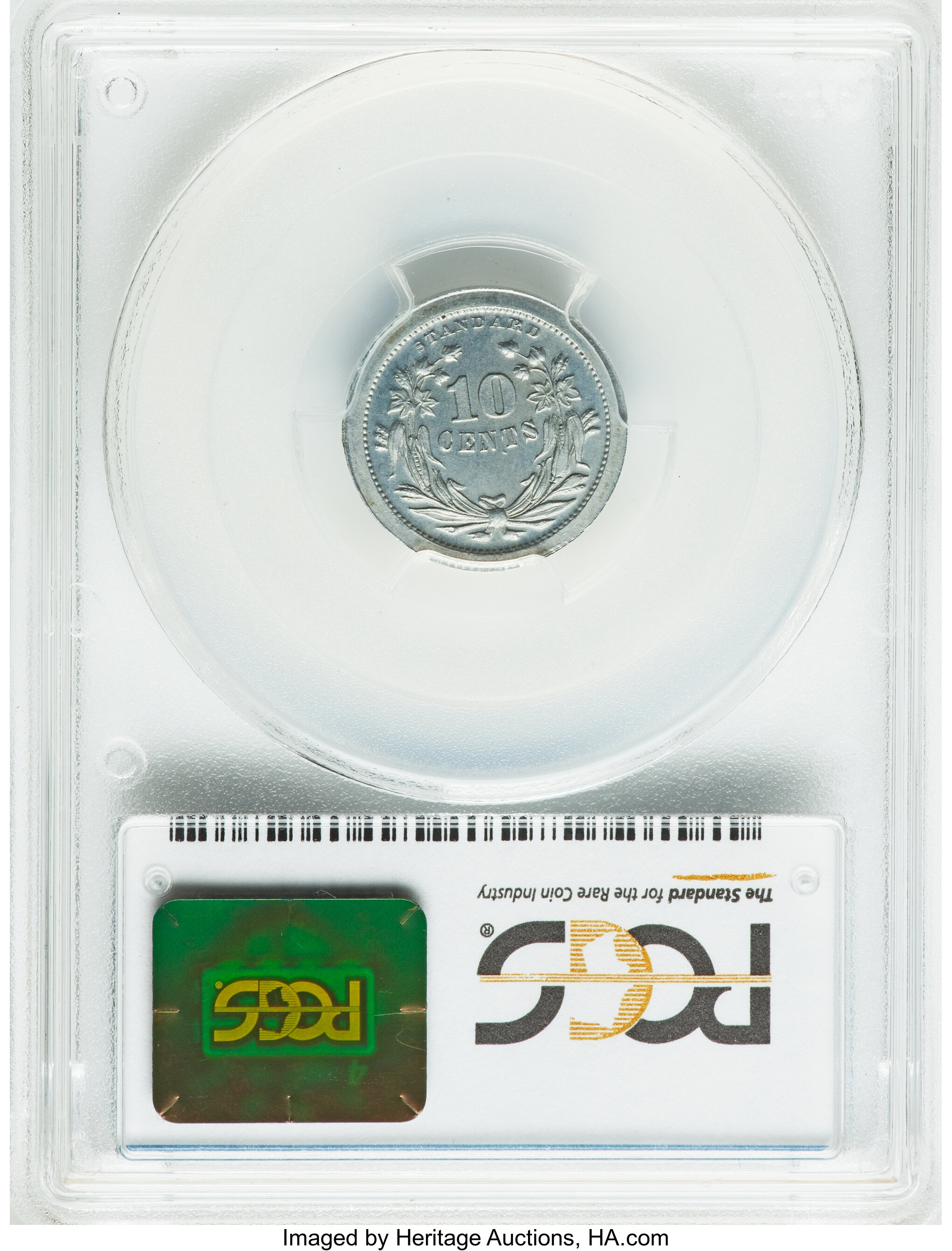 image for: 1870 10C Standard Silver Dime, Judd-830, Pollock-920, High R.7, PR65 PCGS....