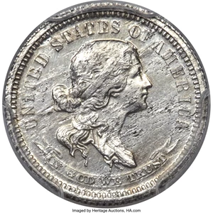 image for: 1870 10C Standard Silver Dime, Judd-871, Pollock-968, High R.7, PR61 PCGS....