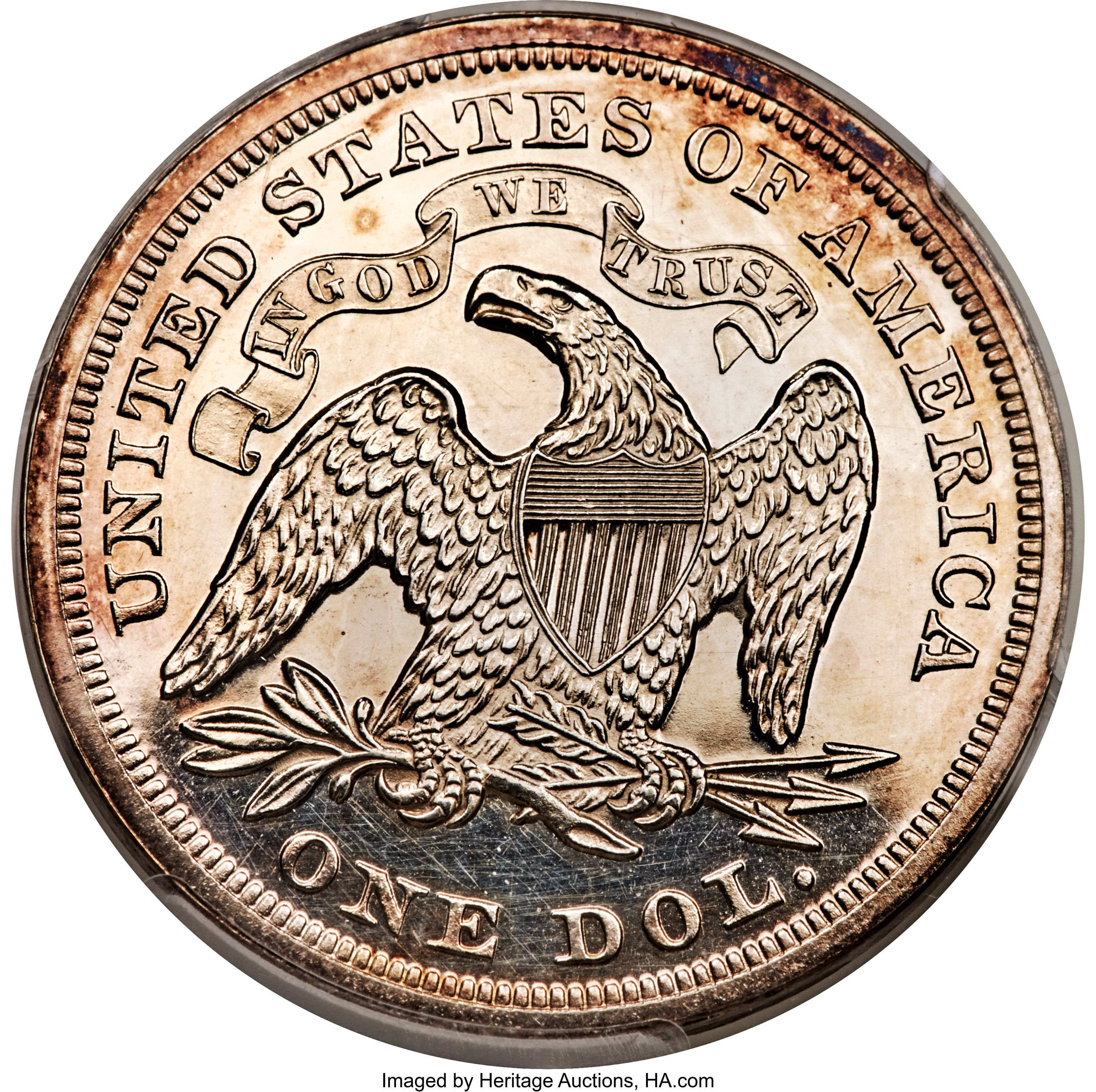 image for: 1871 $1 Dollar, Judd-1127, Pollock-1263, R.8, PR63 PCGS....