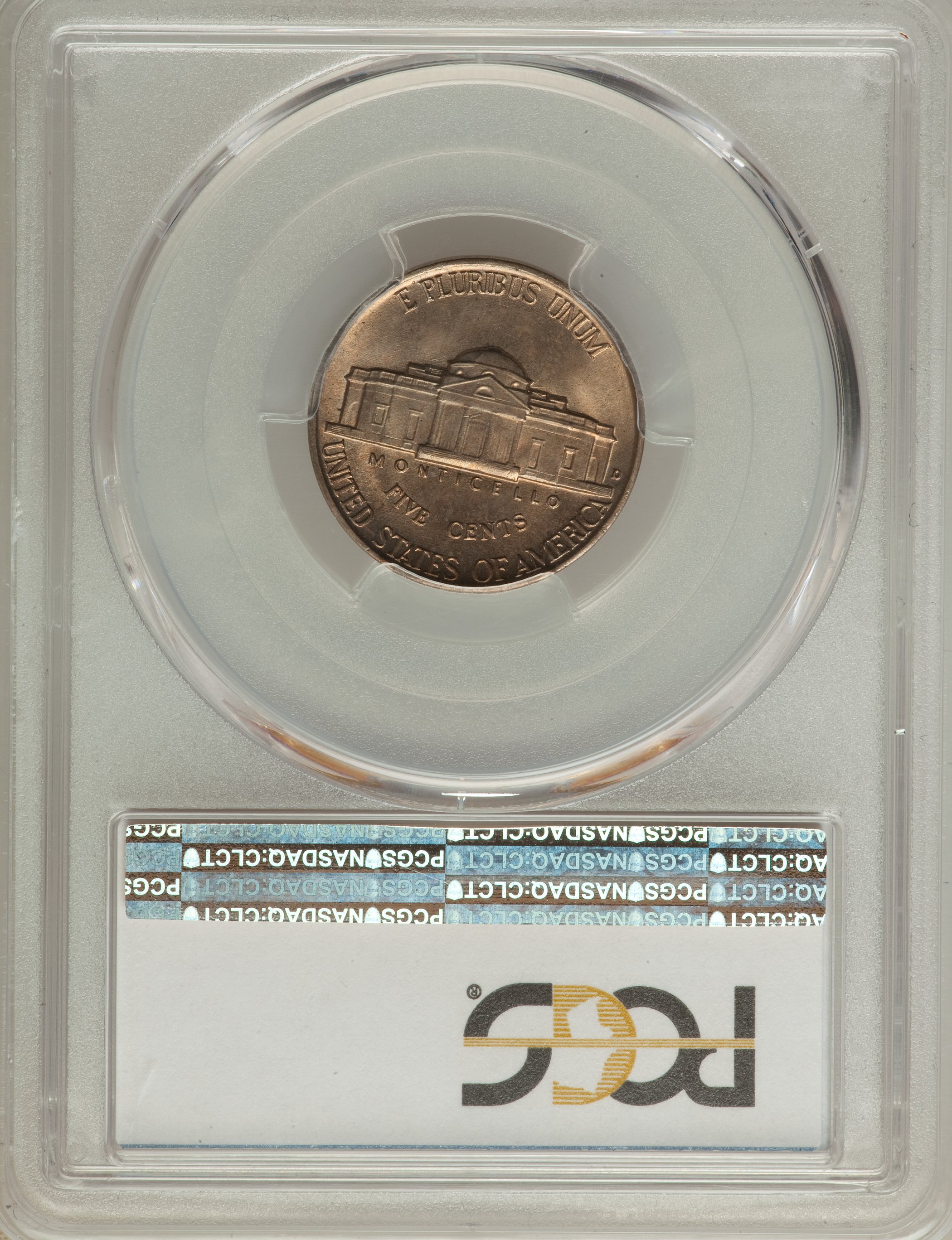 1939-D 5c Reverse of 1938 XF40 thumbnail 22