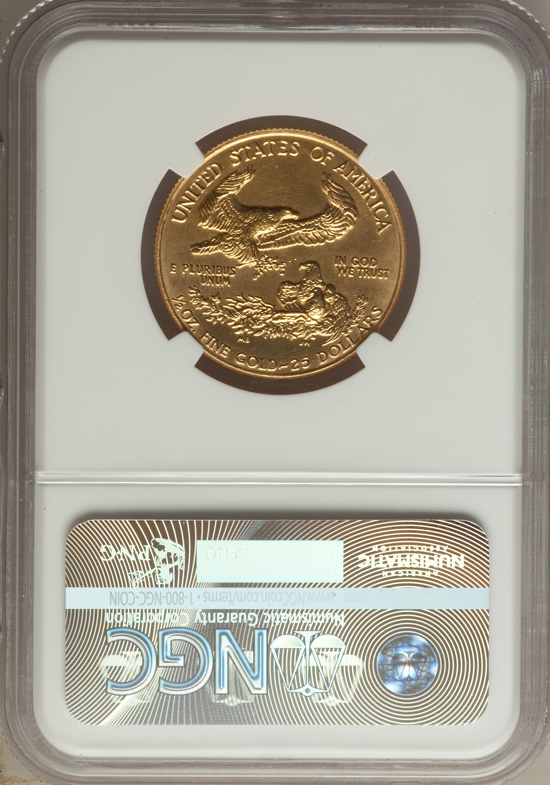 1986 $25  Gold Eagle MS64 CAC thumbnail 4