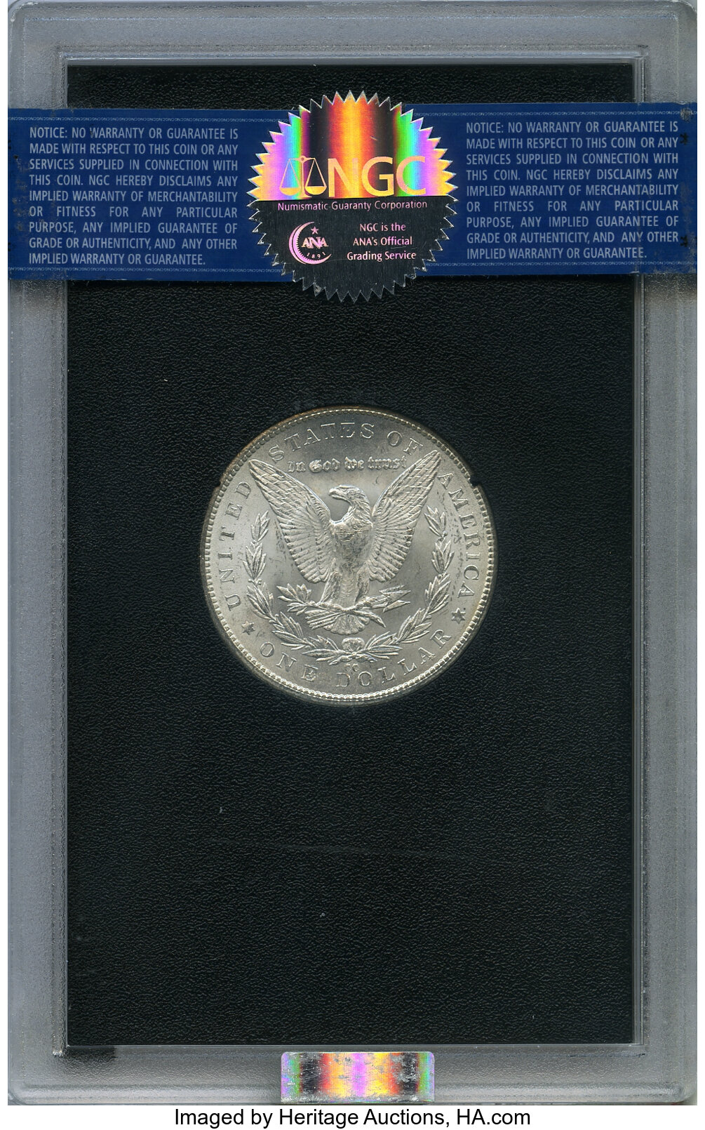 1879-CC $1  GSA Hoard, Hard package, Capped Die MS62 thumbnail 2