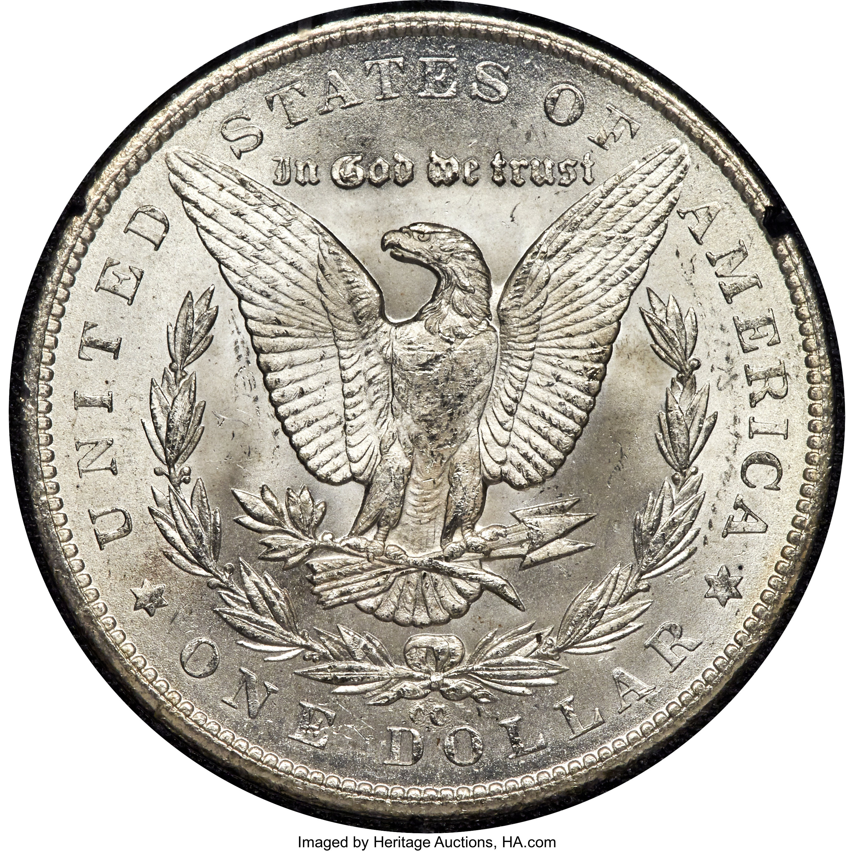 1879-CC $1  GSA Hoard, Hard package, Capped Die MS62 thumbnail 3