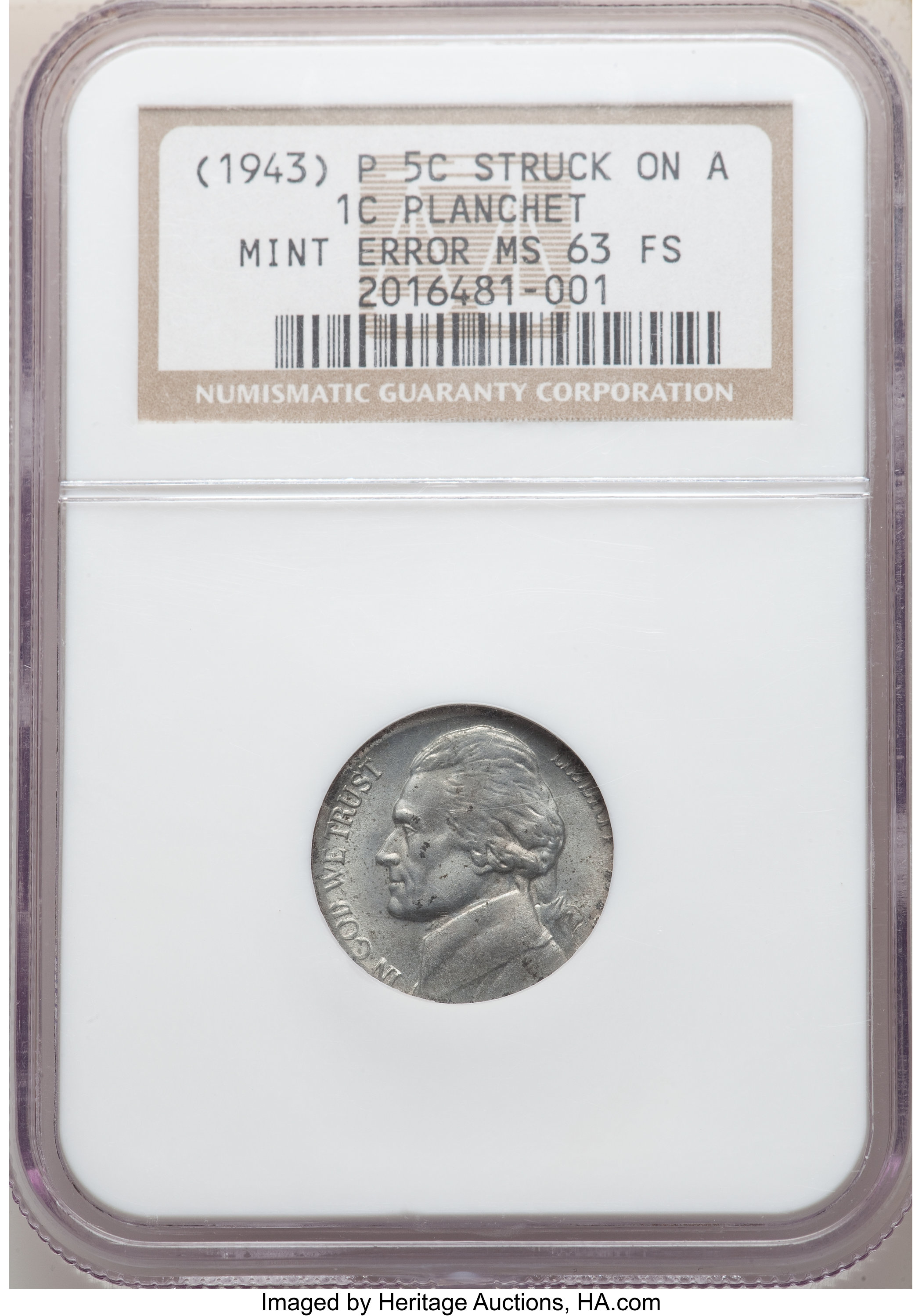 1943-P 5c Silver MS60 CAC thumbnail 12