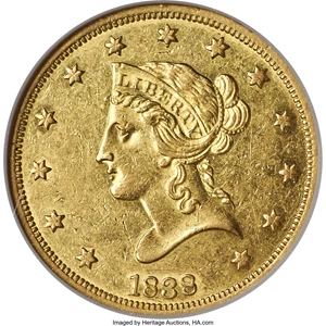 image for: 1838 $10 AU58 NGC....