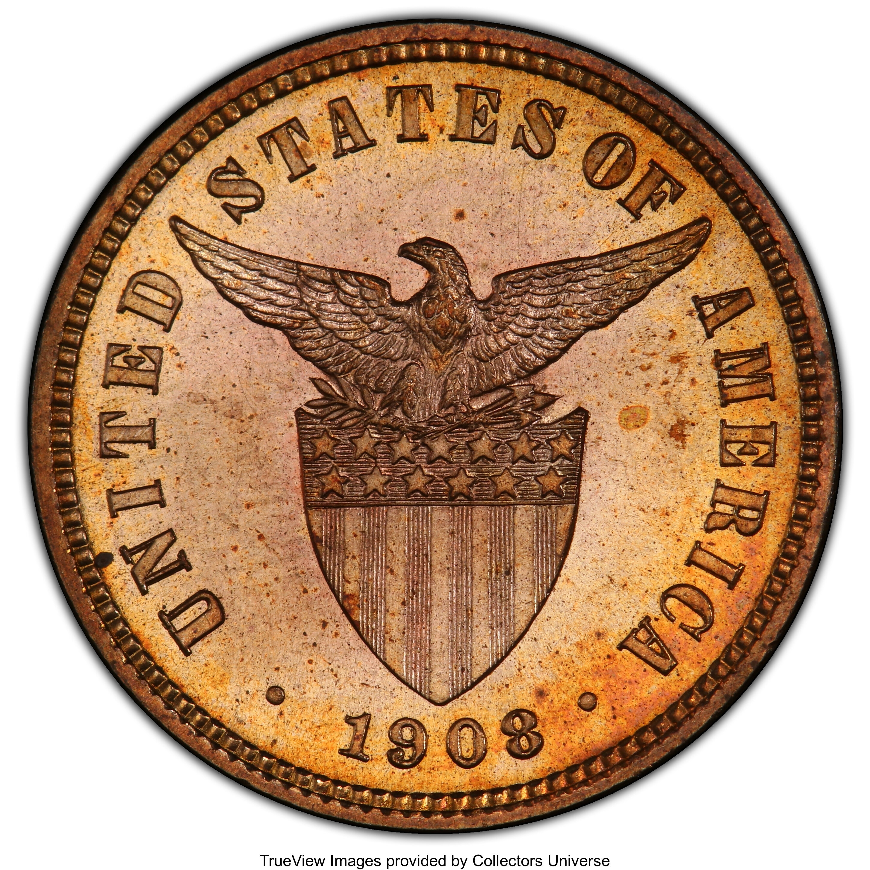 1908 1/2c U.S. Philippines PR RD