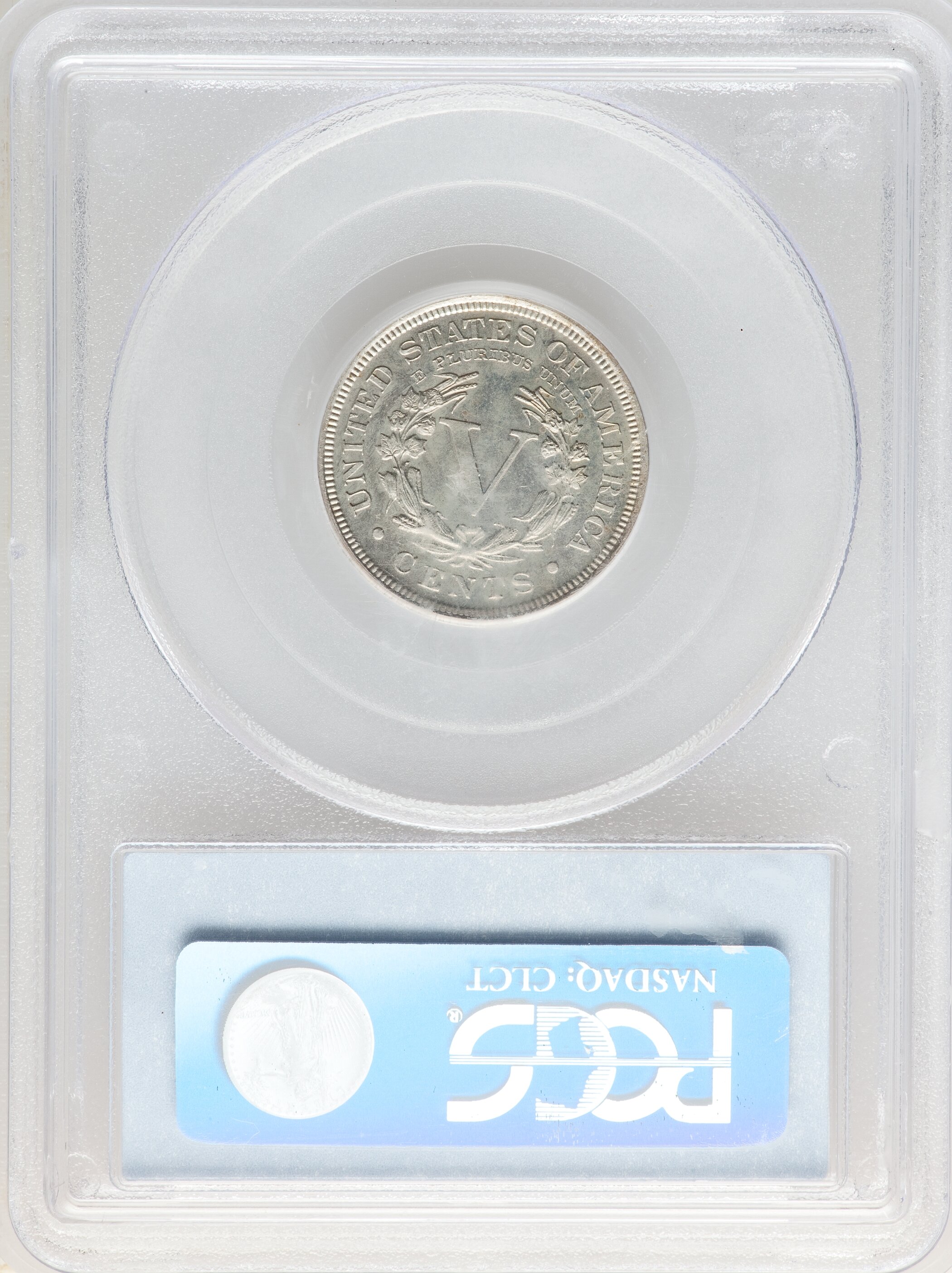 1904 5c AU53 CAC thumbnail 10