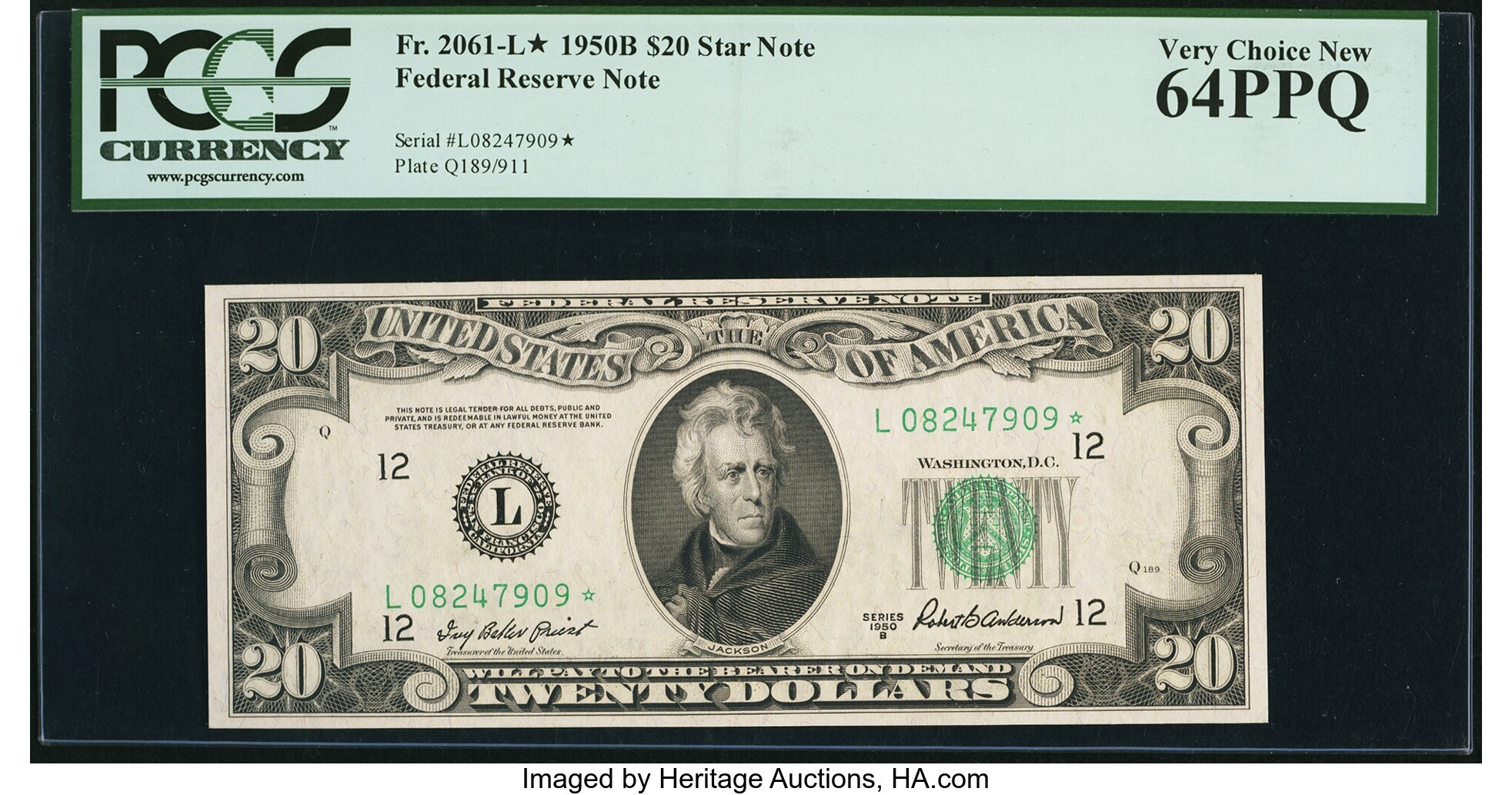 1950B $20 San Francisco, Star Replacement (Fr. 2061L*)