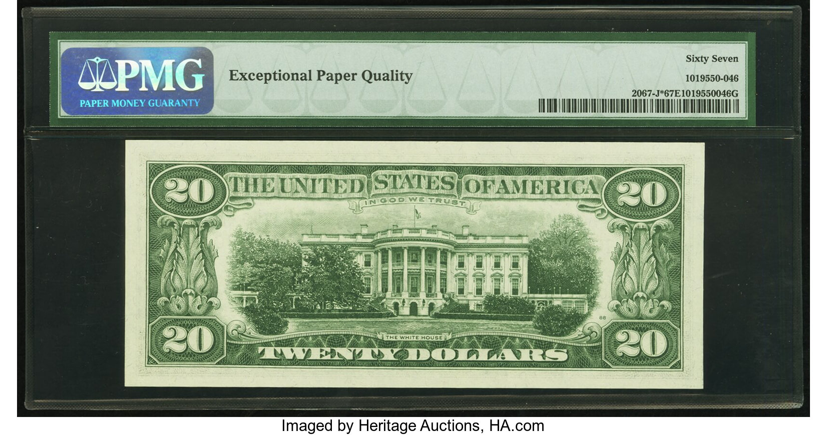 image for: Fr. 2067-J* $20 1969 Federal Reserve Star Note. PMG Superb Gem Unc 67 EPQ....