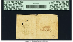 image for: Georgia 1777 No Resolution Date $15 Millstone on Palm Tree Fr. GA-92. PCGS Very Fine 25 Apparent....