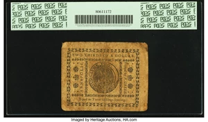 image for: Maryland December 7, 1775 $2/3 Fr. MD-83. PCGS Very Fine 20....