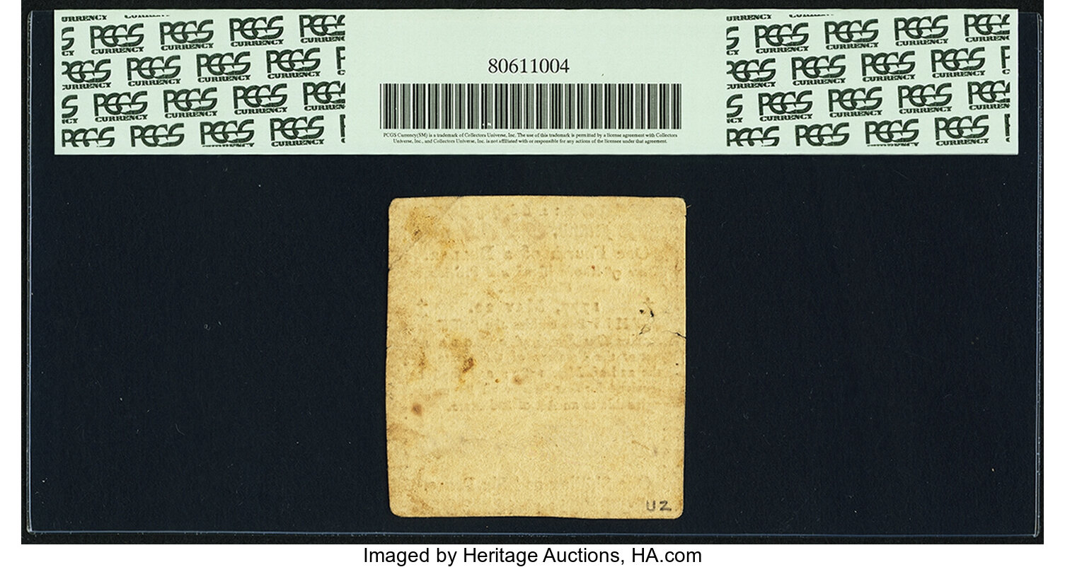 image for: Rhode Island May 22, 1777 $1/4 Fr. RI-271. PCGS Very Fine 35 Apparent....