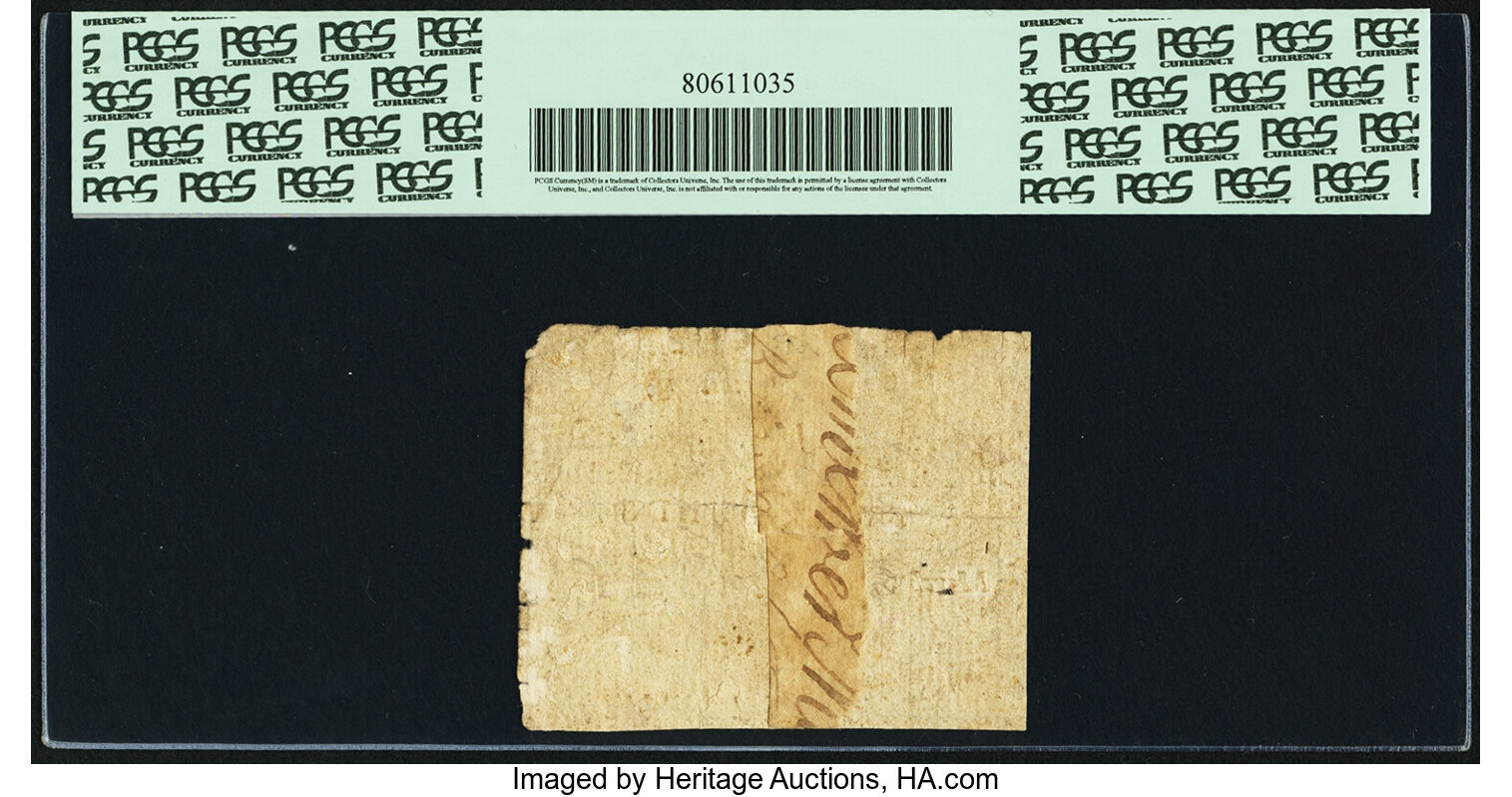 image for: South Carolina March 6, 1776 2 Pounds Fr. SC-122. PCGS Fine 15 Apparent....