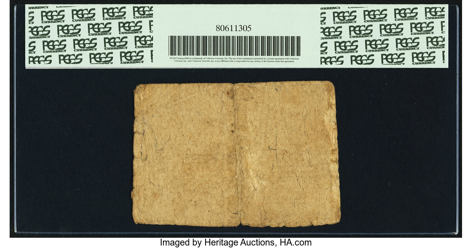 image for: Virginia May 6, 1776 $1/3 Fr. VA-90. PCGS Very Fine 20 Apparent....