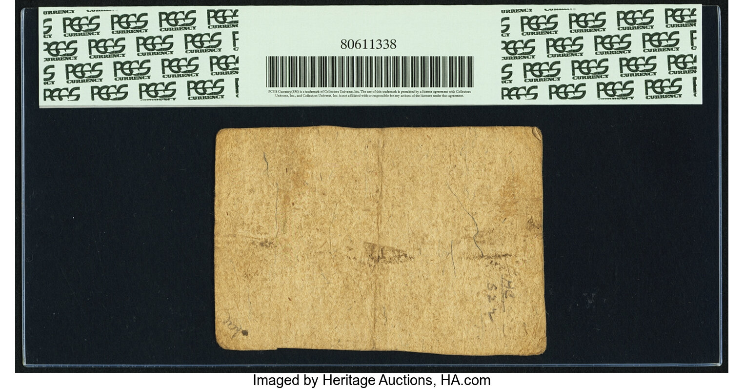 image for: Virginia Oct. 20, 1777 $5 Fr. VA-127. PCGS Very Fine 30....