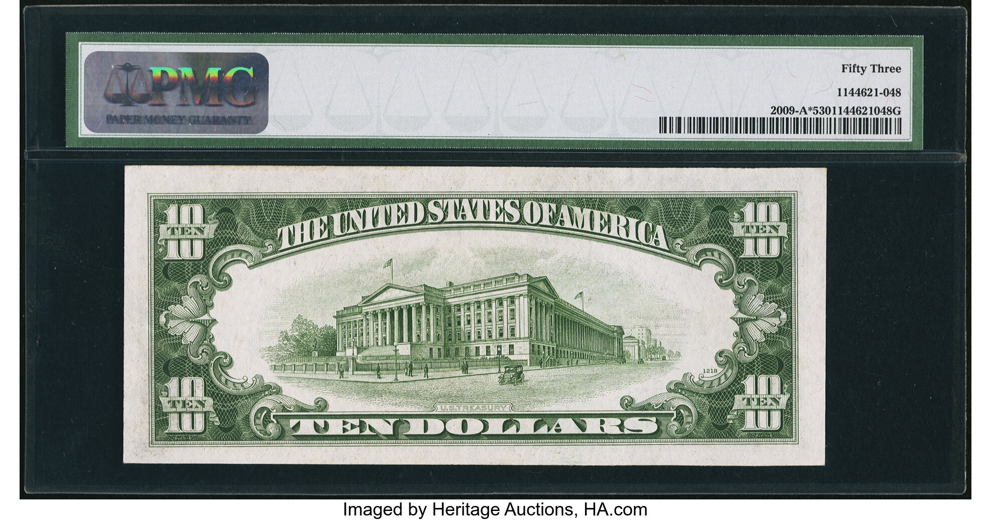 image for: Fr. 2009-A* $10 1934D Federal Reserve Note. PMG About Uncirculated 53....