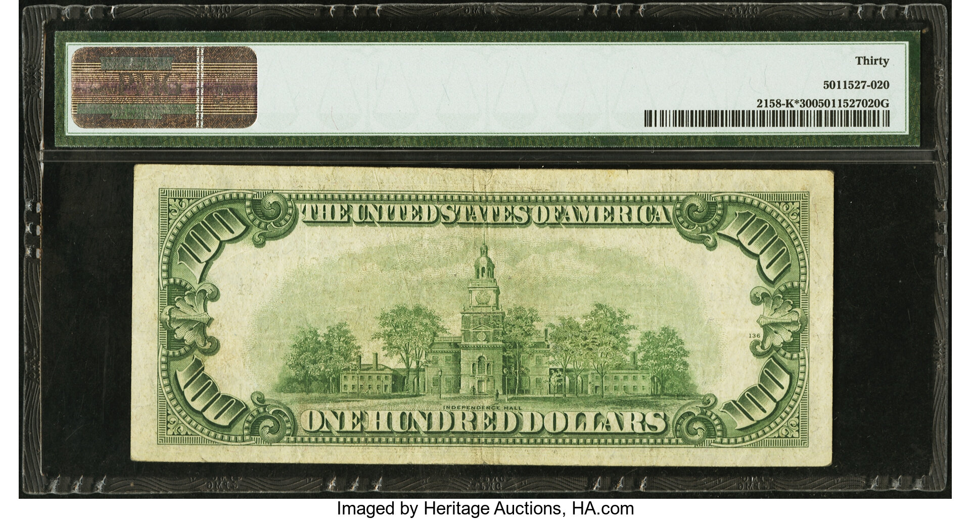image for: Fr. 2158-K* $100 1950A Federal Reserve Note. PMG Very Fine 30....