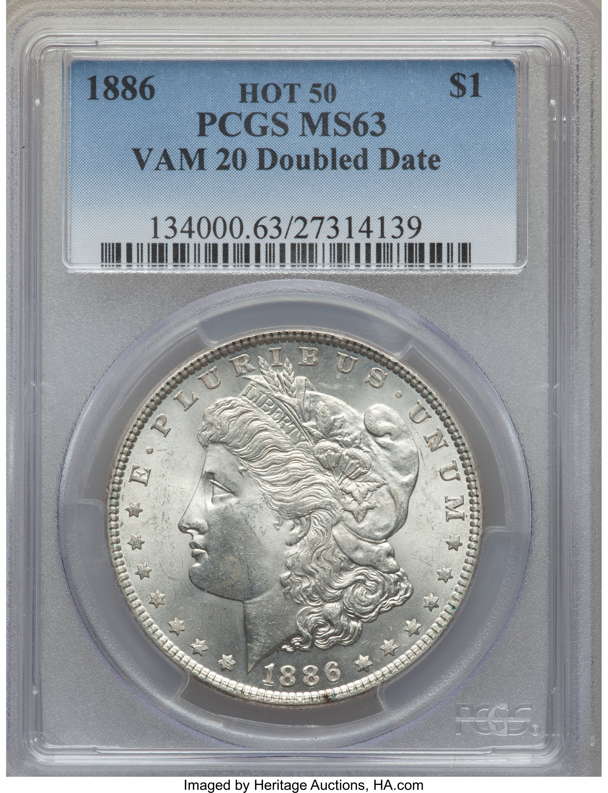 1886 $1  Doubled Date, VAM-20 VG10 thumbnail 24