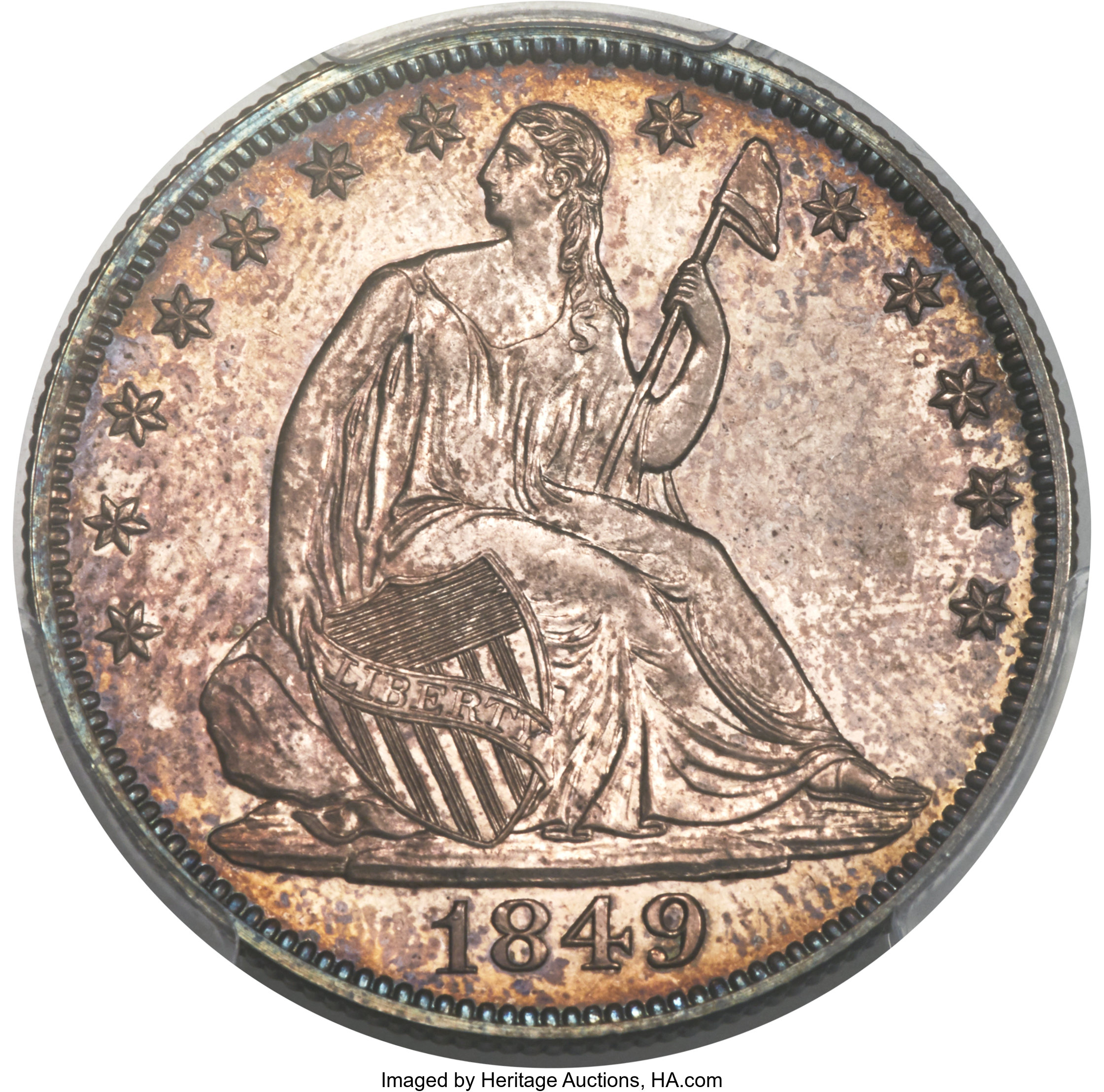 image for: 1849 50C PR64 PCGS. WB-101....