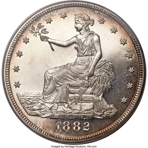 image for: 1882 T$1 PR68 Cameo PCGS. CAC....