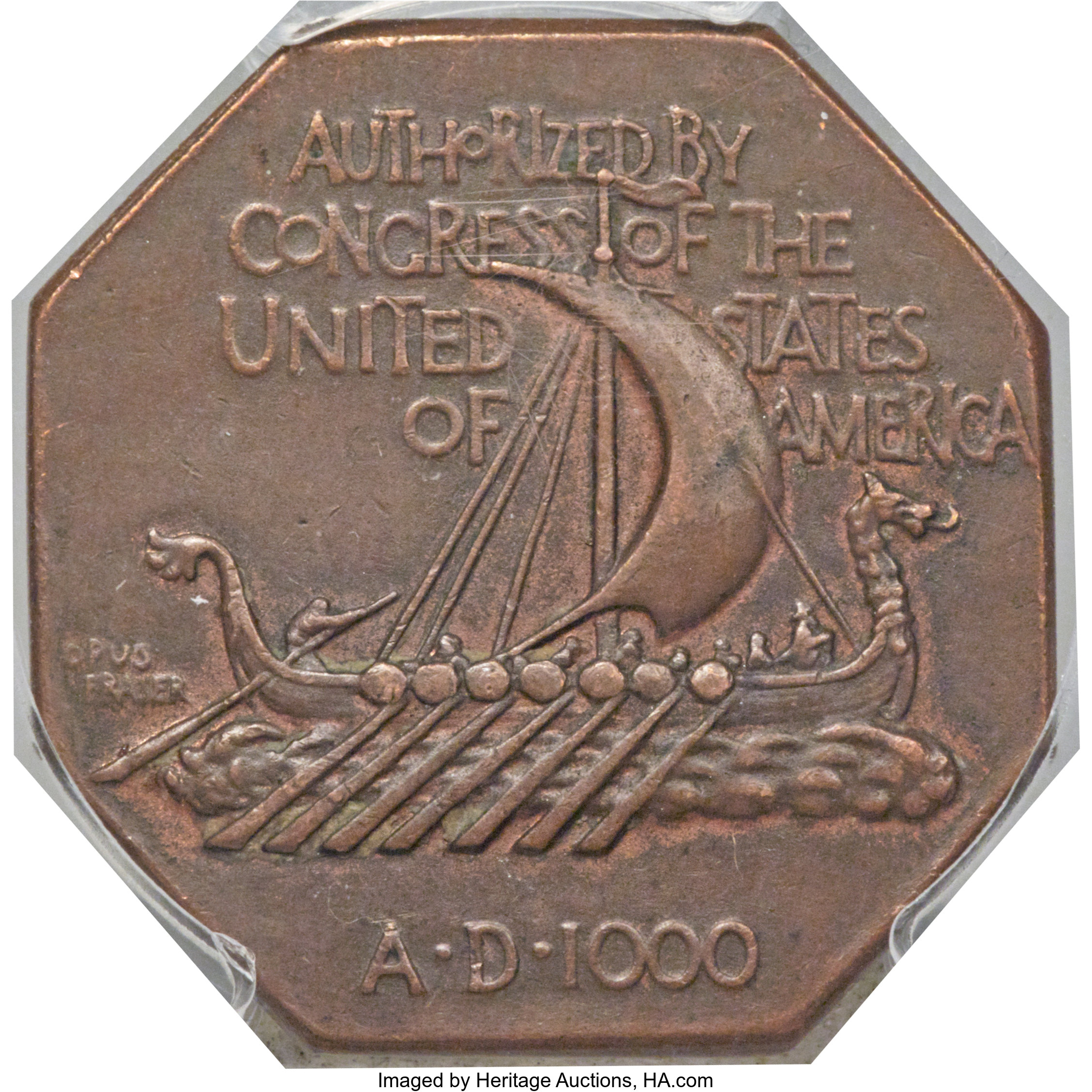 1925 Medal Norse American, Thick F15 thumbnail 19