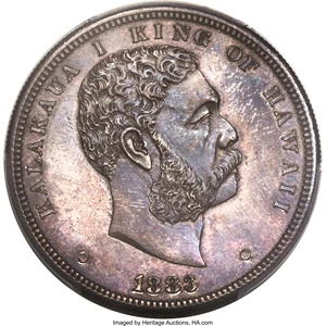 image for: 1883 $1 Hawaii Dollar MS65 PCGS. CAC....