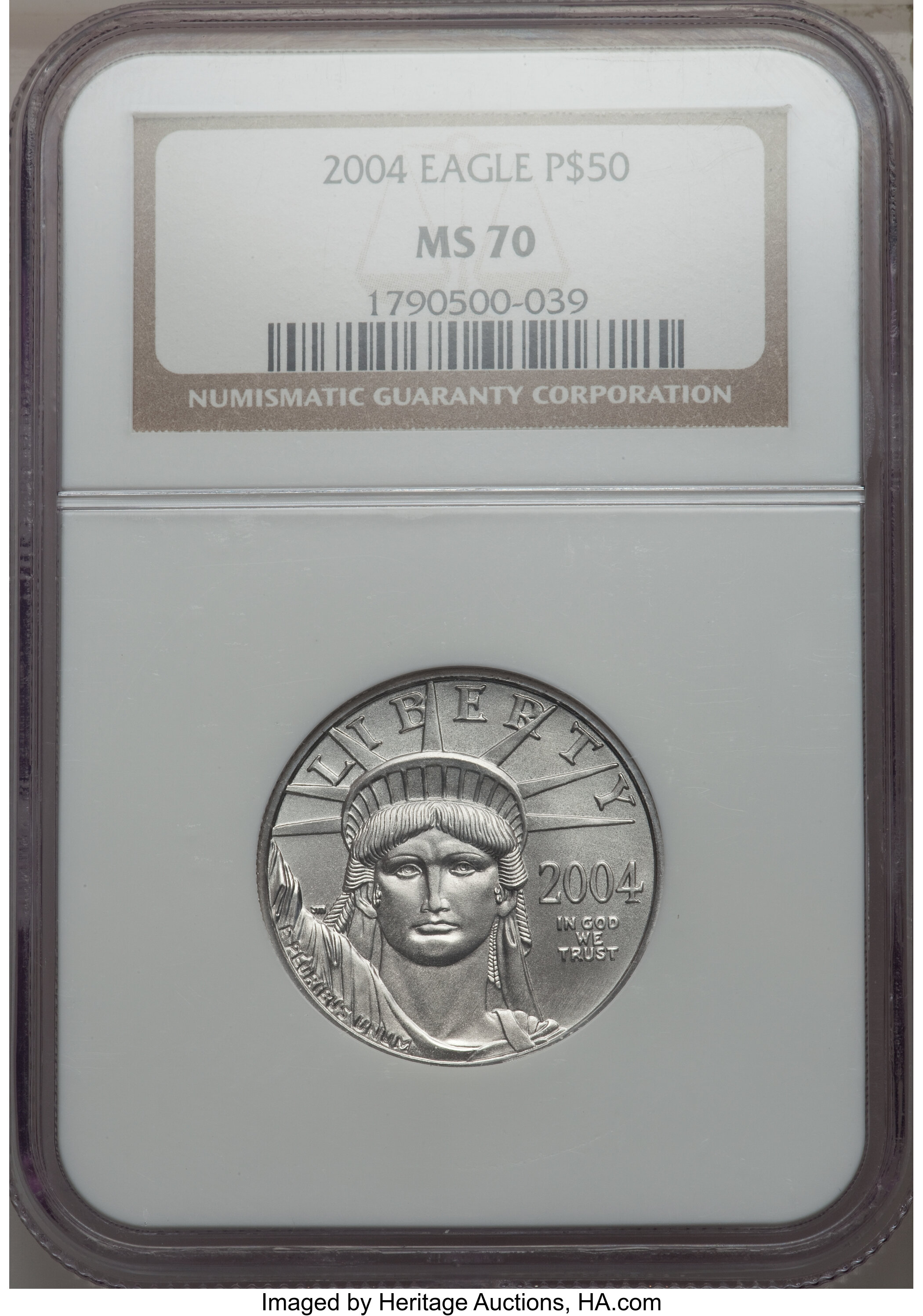 2004 P$100  Platinum Eagle MS70 thumbnail 14
