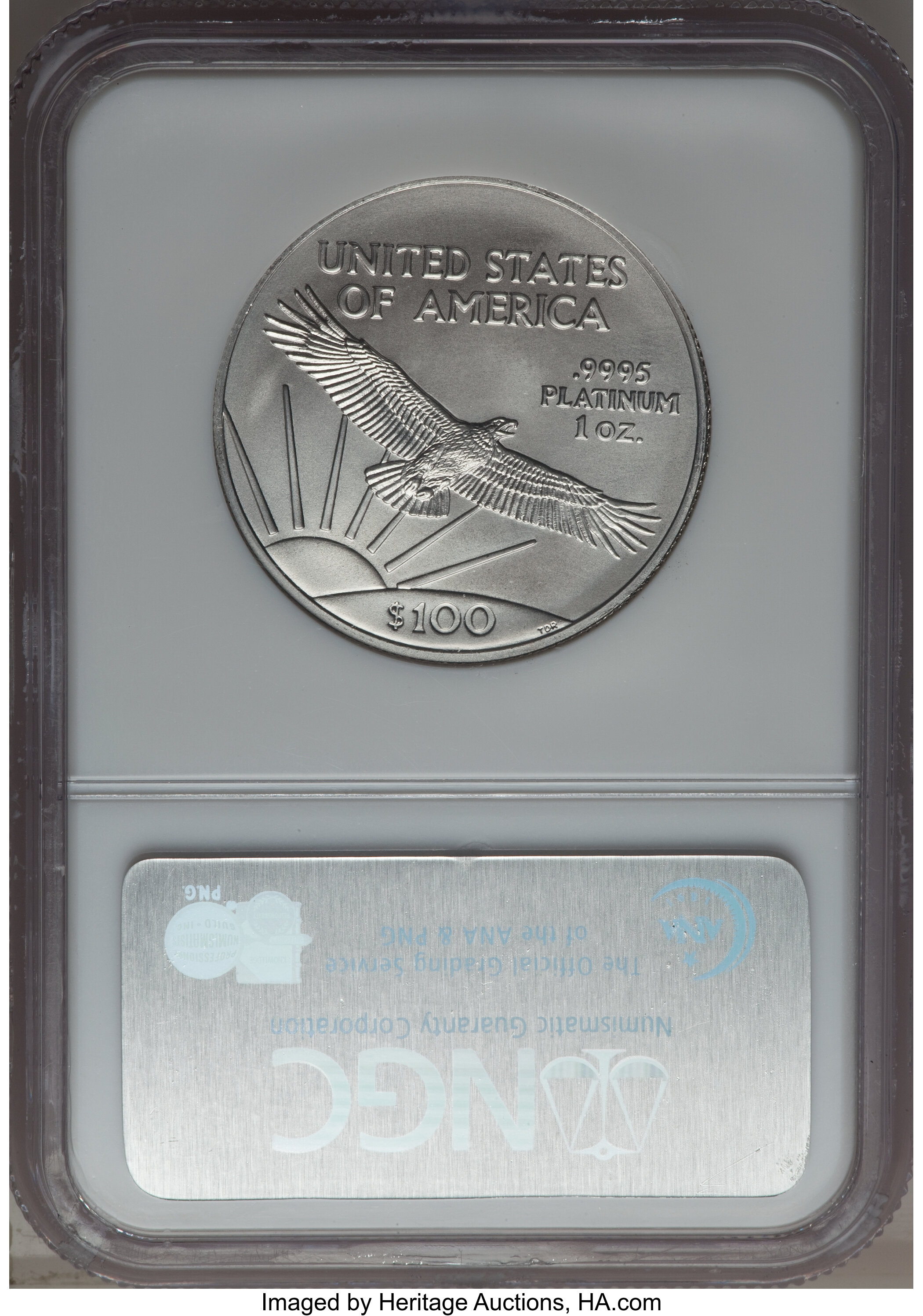 2005 P$100  Platinum Eagle MS70 thumbnail 17