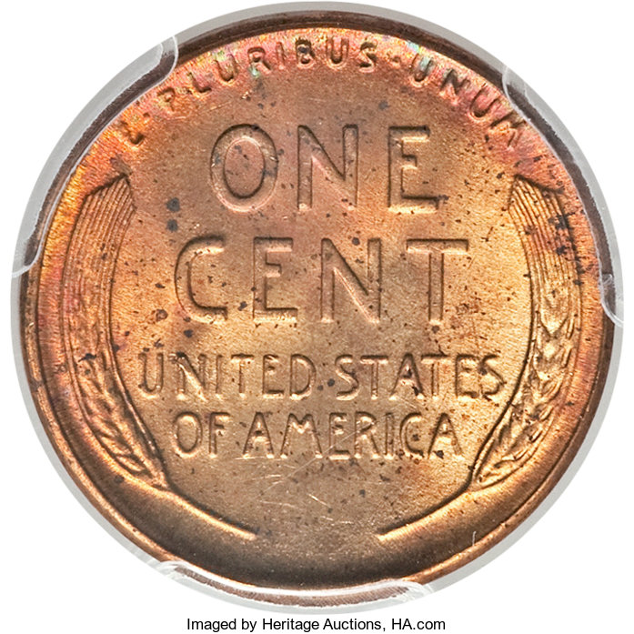 1945-D 1c MS RD MS63 RD CAC thumbnail 3