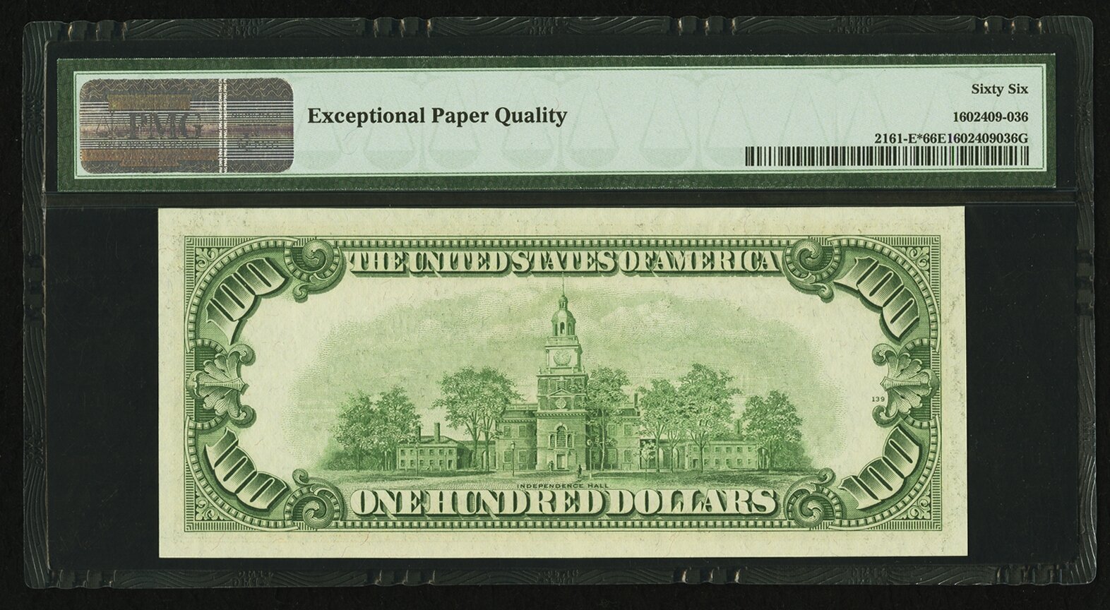 image for: Fr. 2161-E* $100 1950D Federal Reserve Note. PMG Gem Uncirculated 66 EPQ....