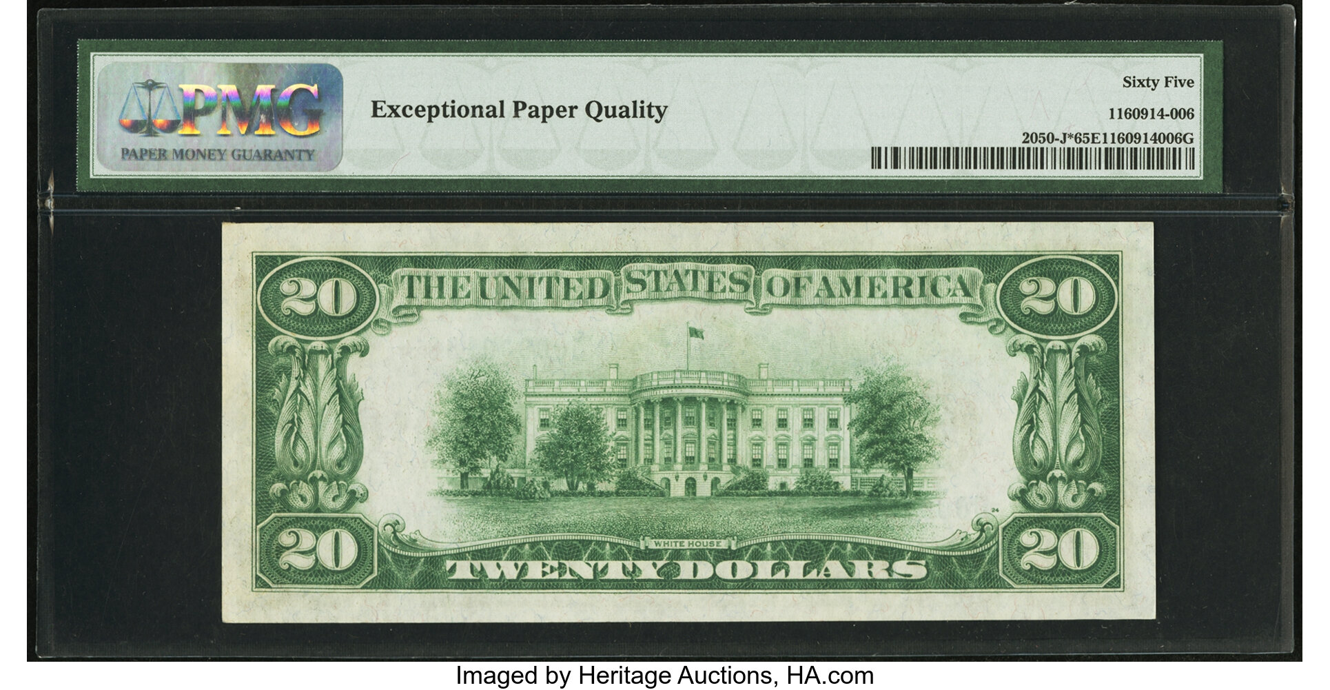 image for: Fr. 2050-J* $20 1928 Federal Reserve Note. PMG Gem Uncirculated 65 EPQ....