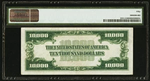 image for: Fr. 2231-G $10,000 1934 Federal Reserve Note. PMG About Uncirculated 50....