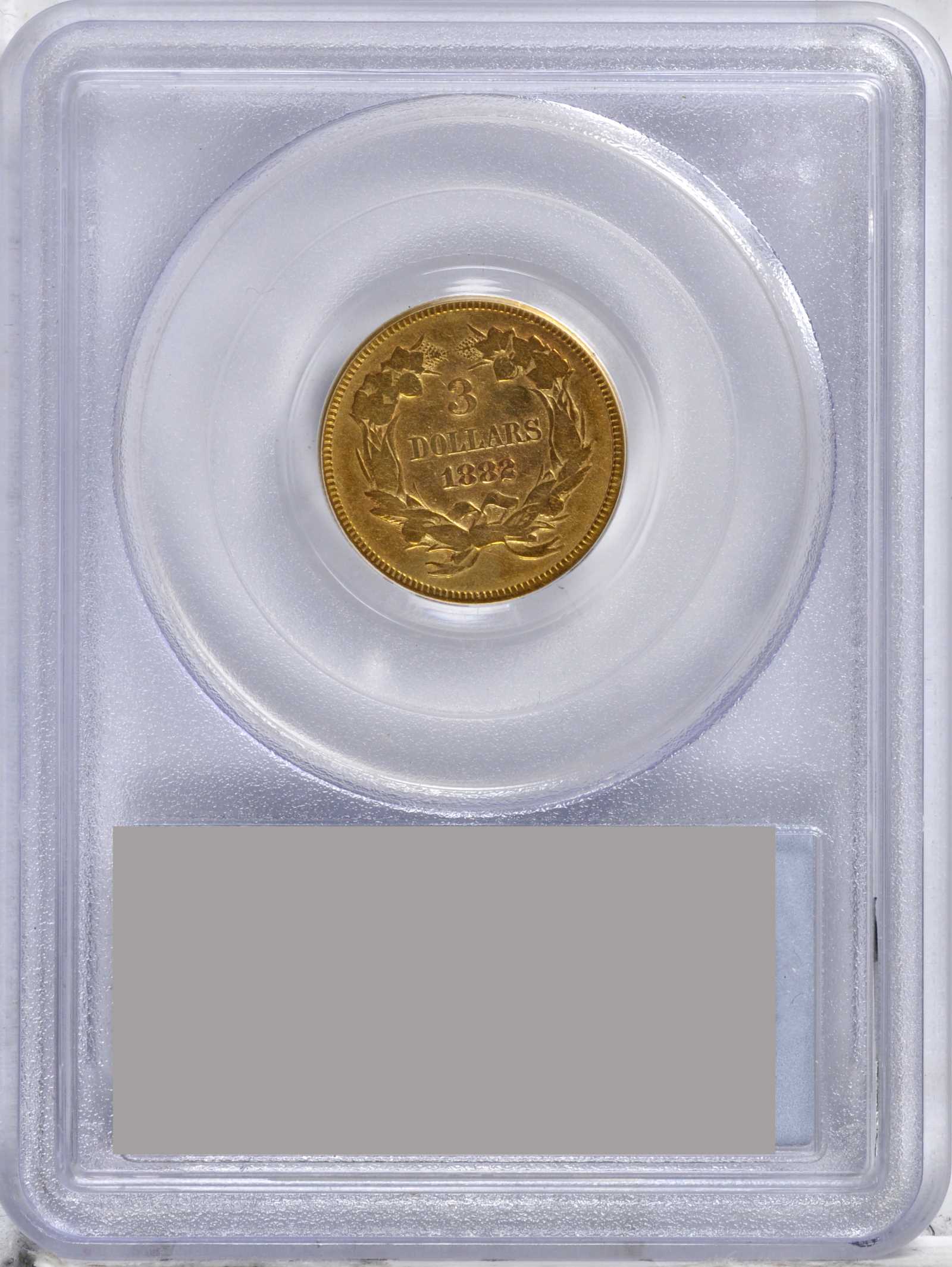 1882 $3 VG8 CAC thumbnail 4