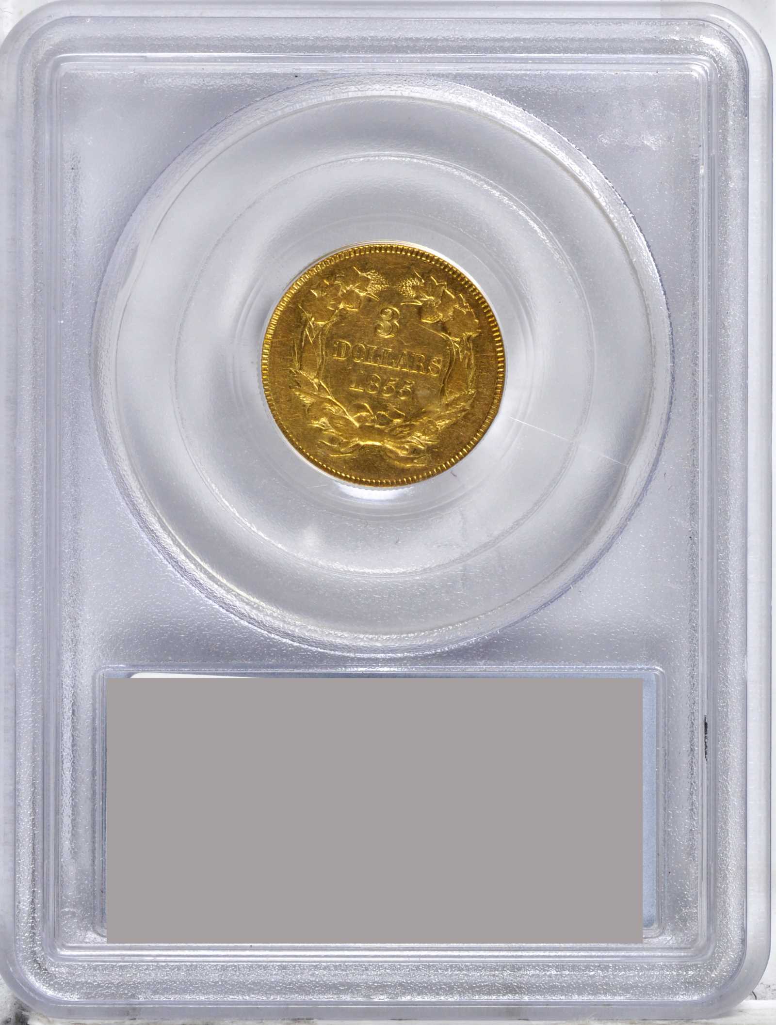 1855 $3 VF35 CAC thumbnail 4