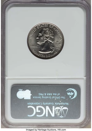 image for: 2006-D 25C Nevada MS68 NGC. NGC Census: (13/0). PCGS Population: (14/0)....