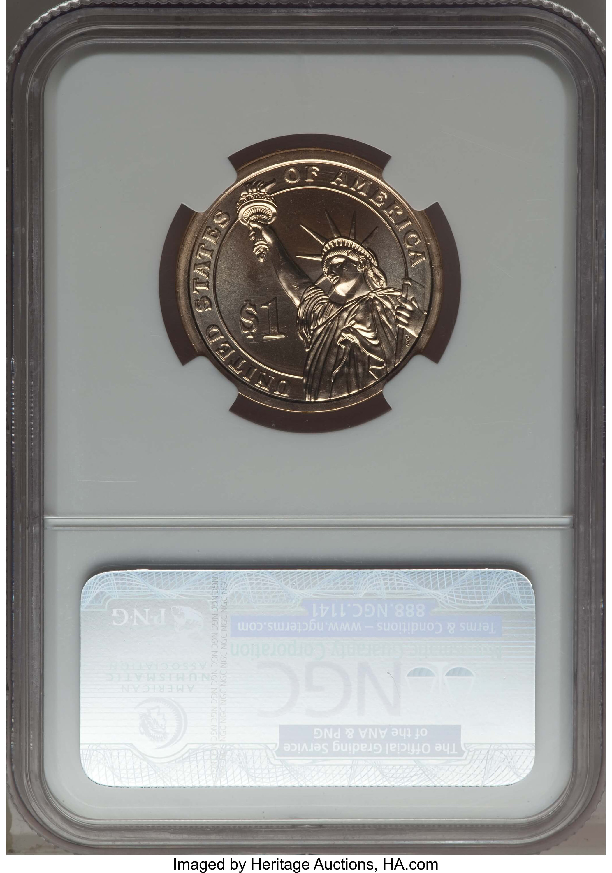 2011-P $1  Andrew Johnson, Position A MS60 thumbnail 2