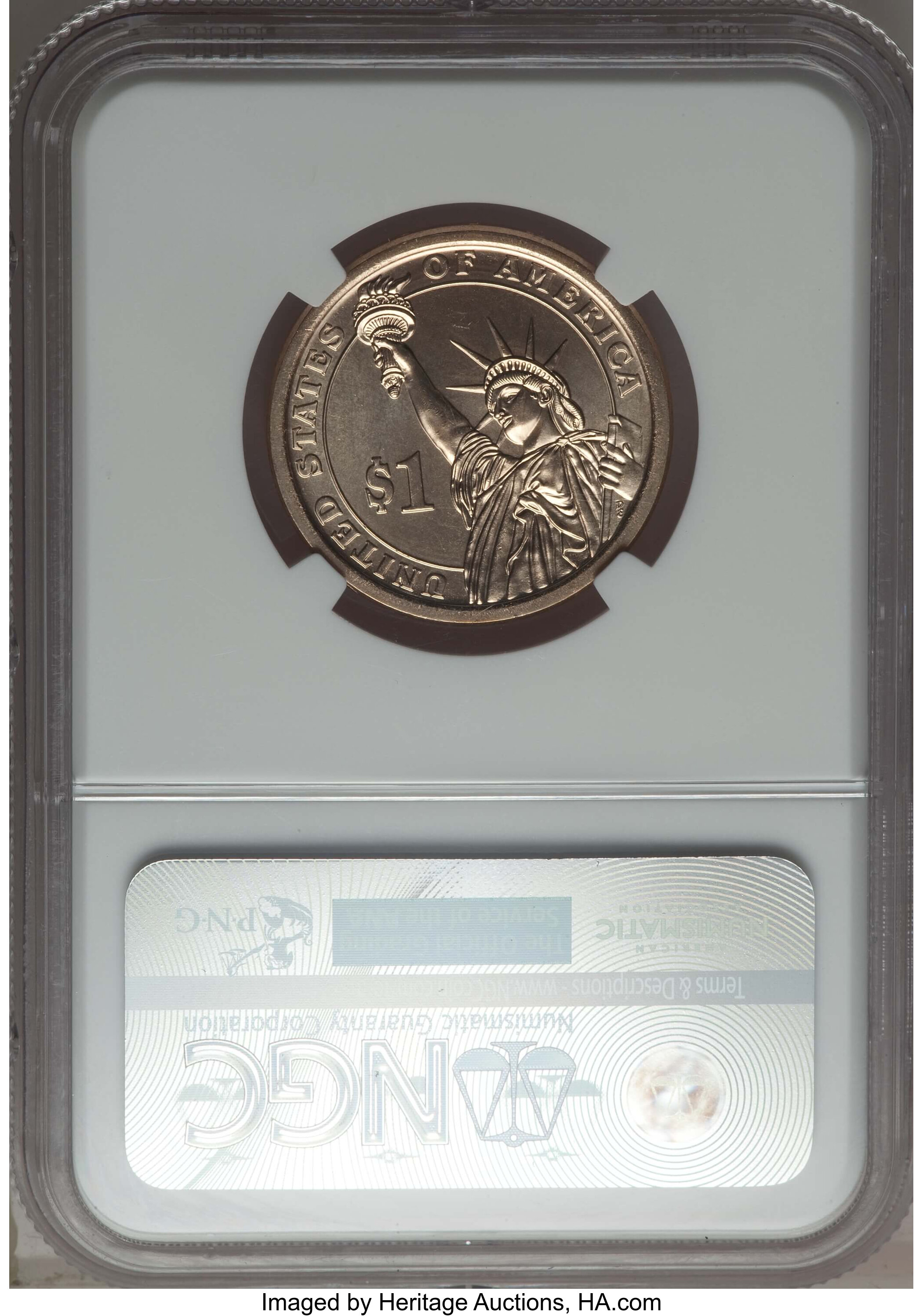 2015-P $1  Dwight D. Eisenhower, Position A AU50 thumbnail 3