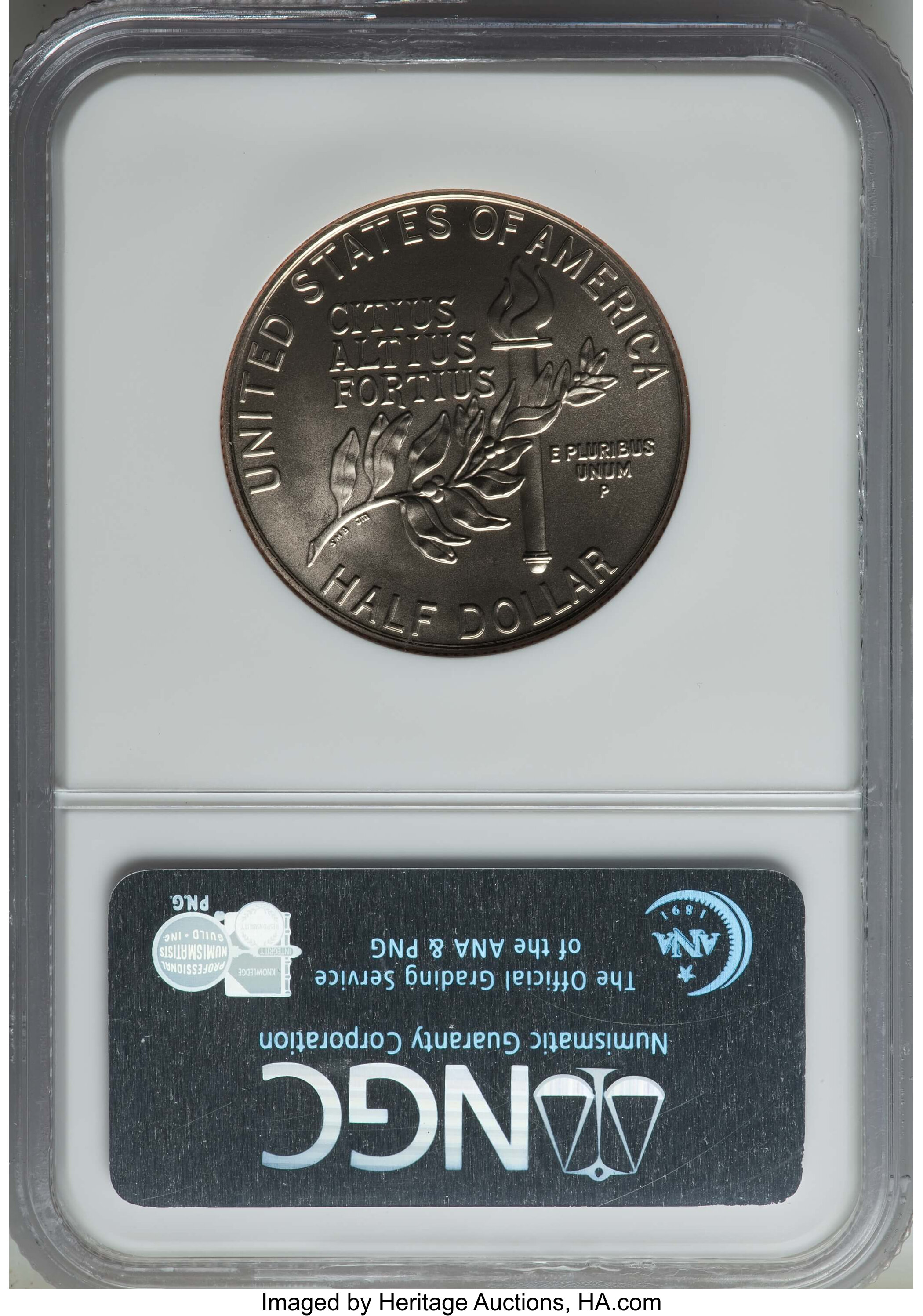1992-S 50c XXV Olympics Gymnast PR DCAM OGP thumbnail 6