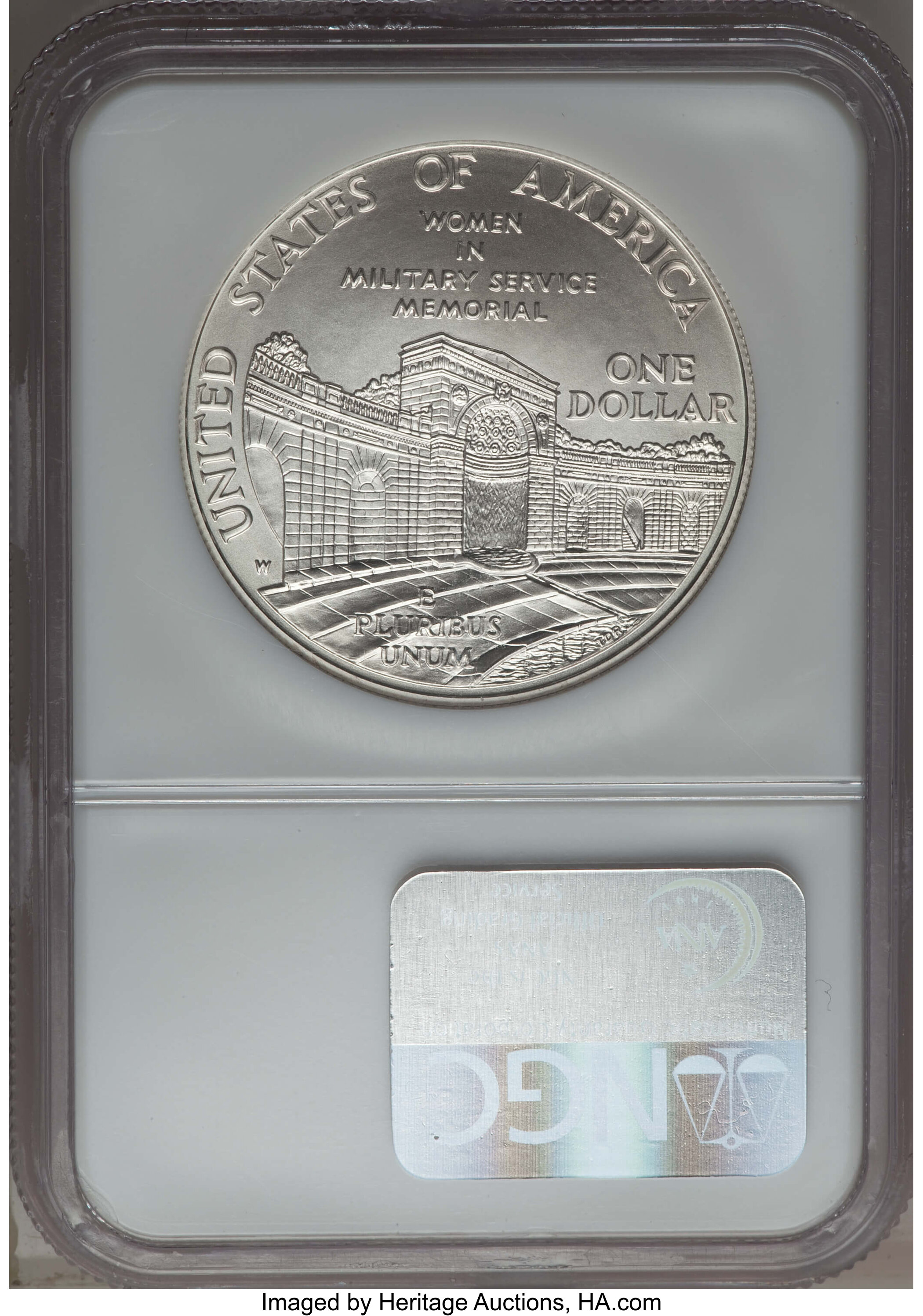 1994-W S$1 Women in Military Service Memorial MS70 thumbnail 14