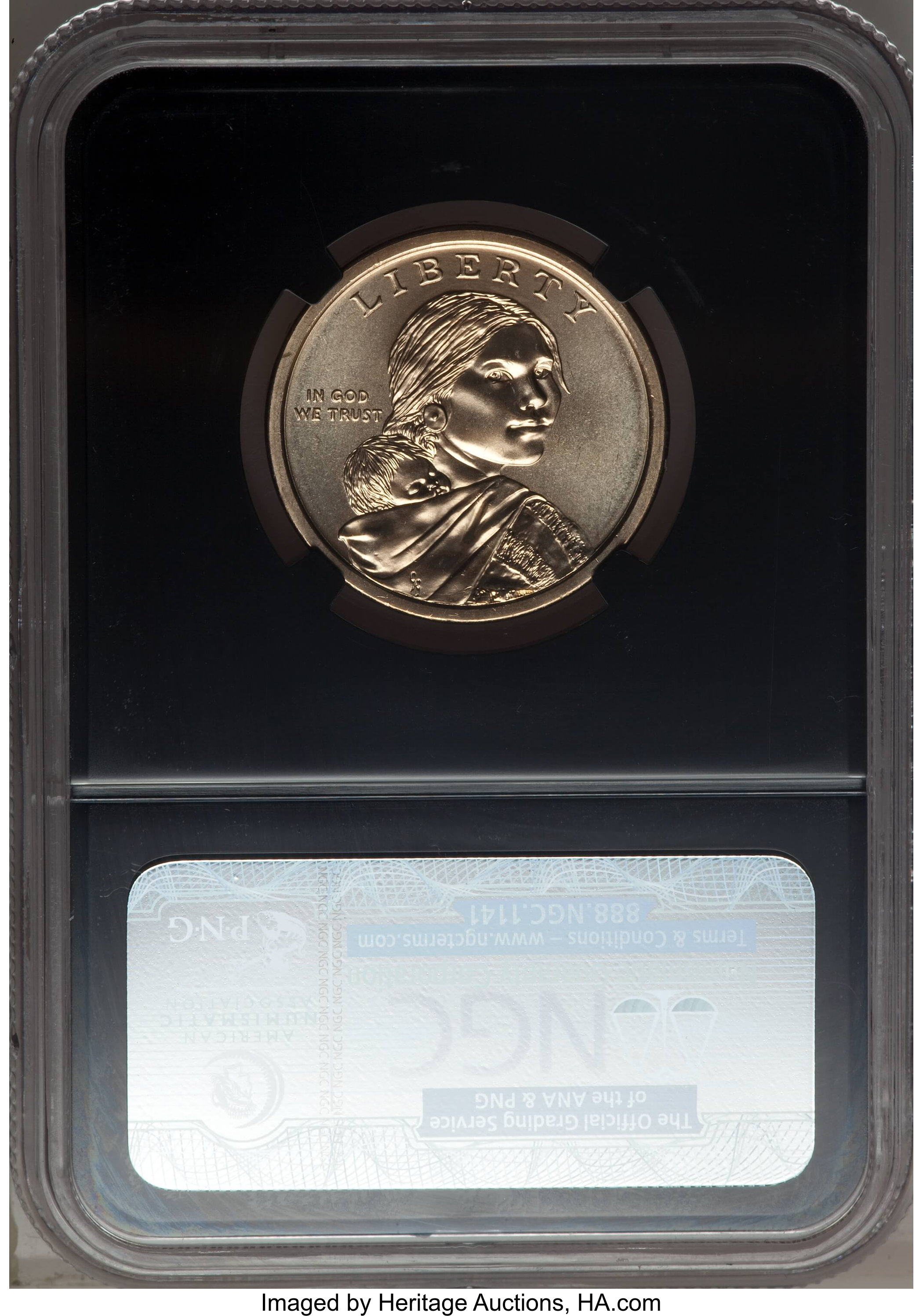 image for: 2011-D $1 Wampanoag Treaty MS69 NGC. NGC 25th Anniversary Holder. NGC Census: (0/0). PCGS Population: (0/0)....