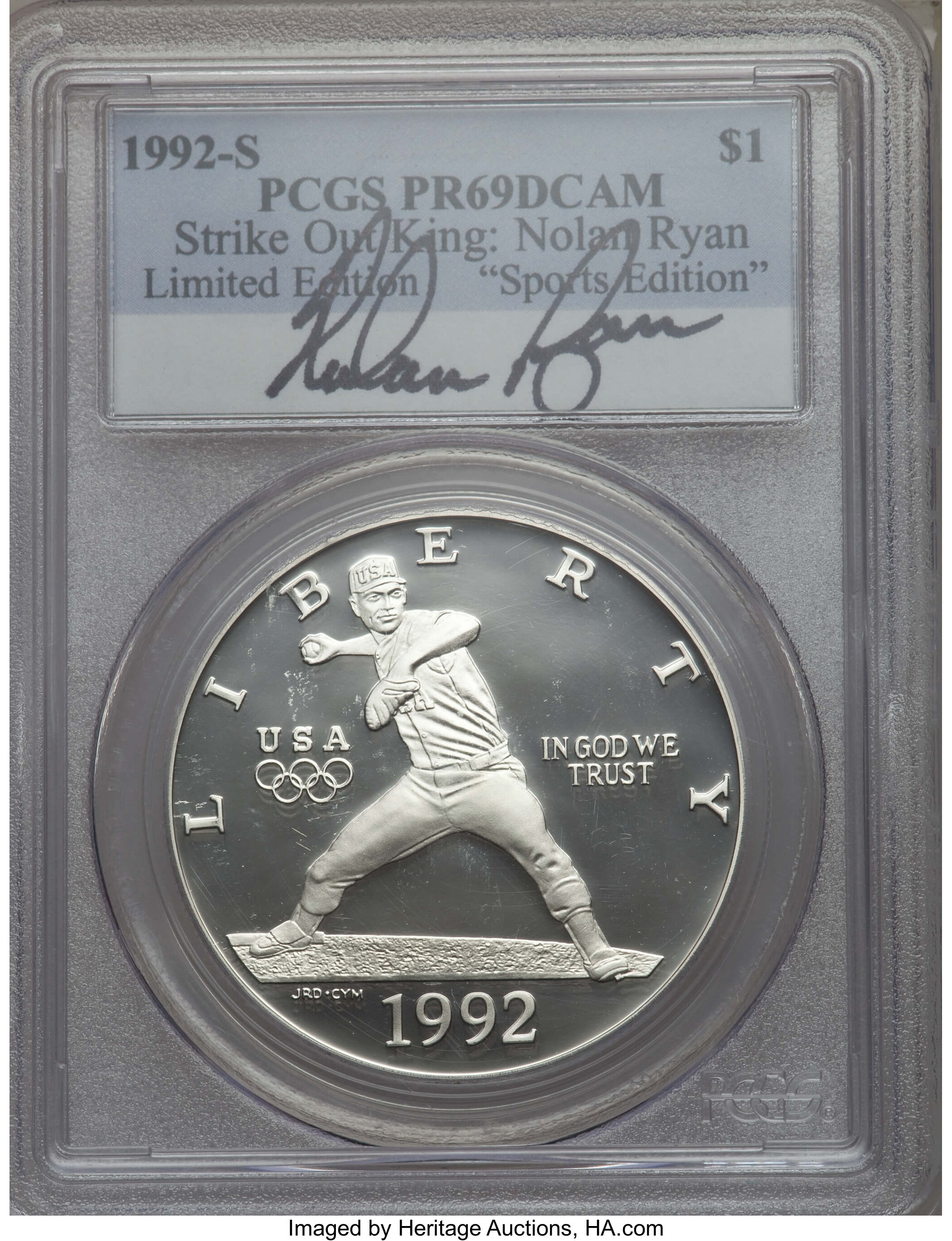 1992-S S$1 XXV Olympics Baseball PR DCAM PR69 DCAM thumbnail 20