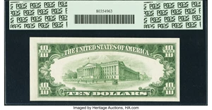image for: Fr. 2011-G* $10 1950A Federal Reserve Star Note. PCGS Choice About New 55PPQ....